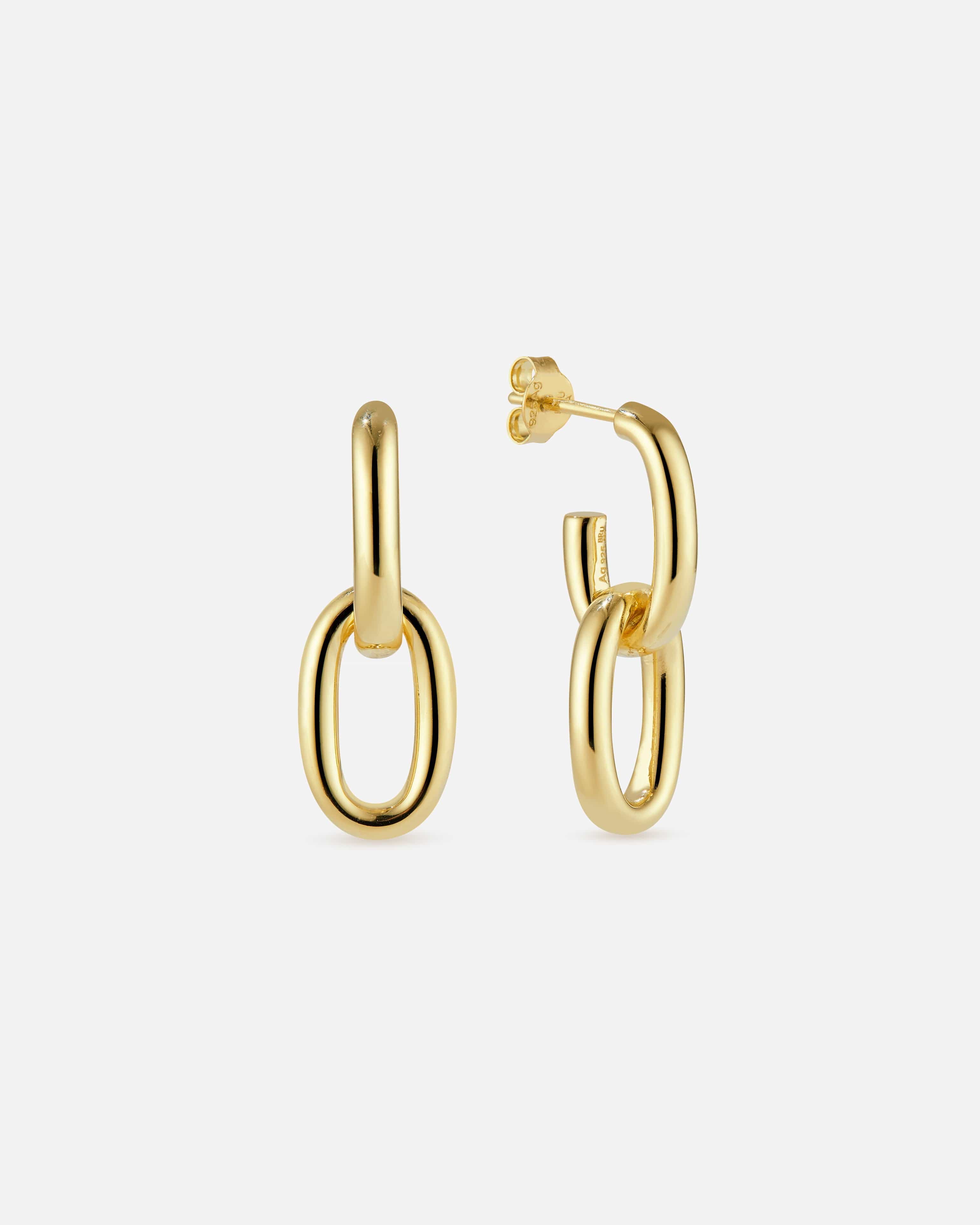 BRUNA The Label Earrings 18k Gold Vermeil / No Gems Miele Earrings