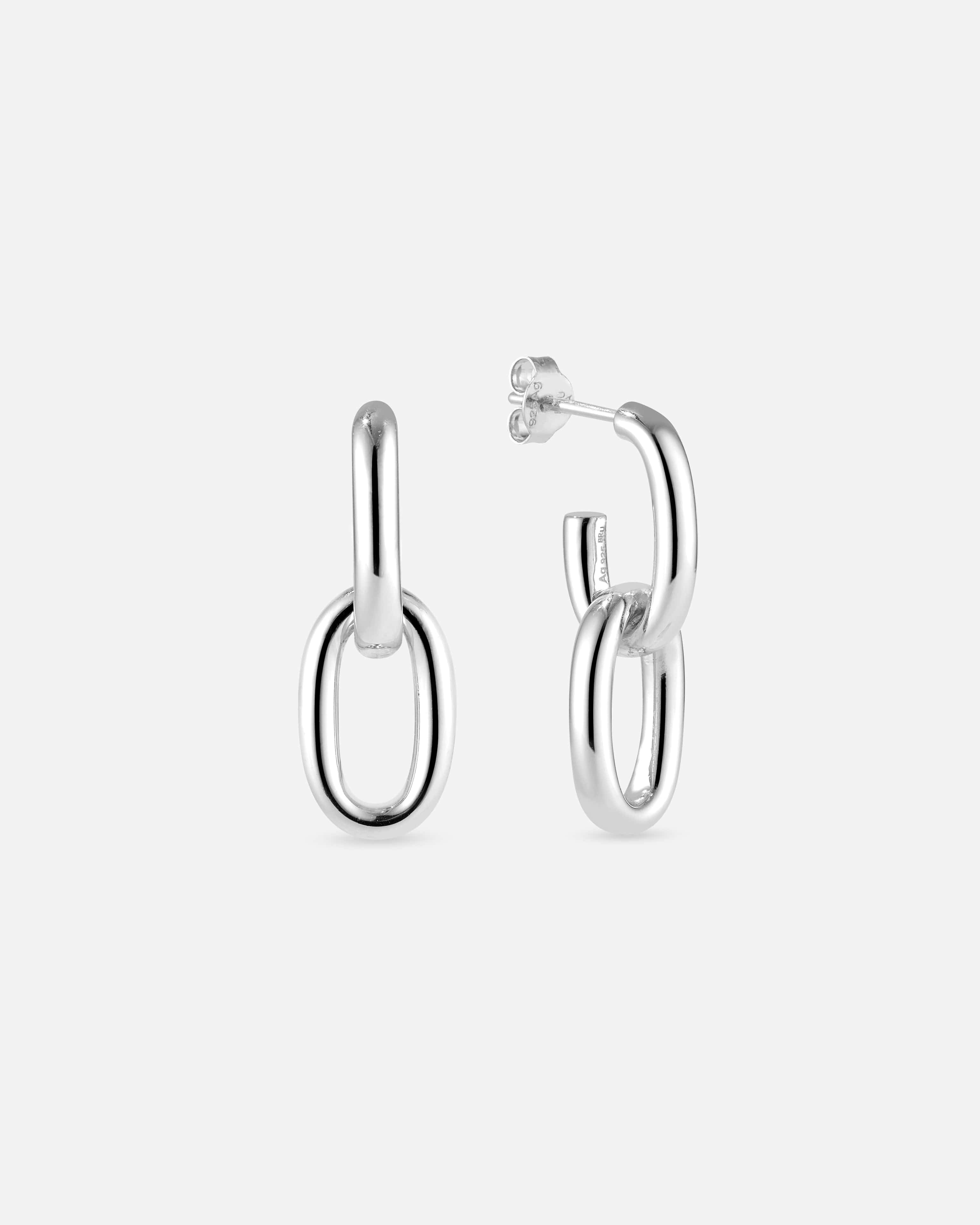 BRUNA The Label Earrings 925 Sterling Silber / No Gems Miele Earrings