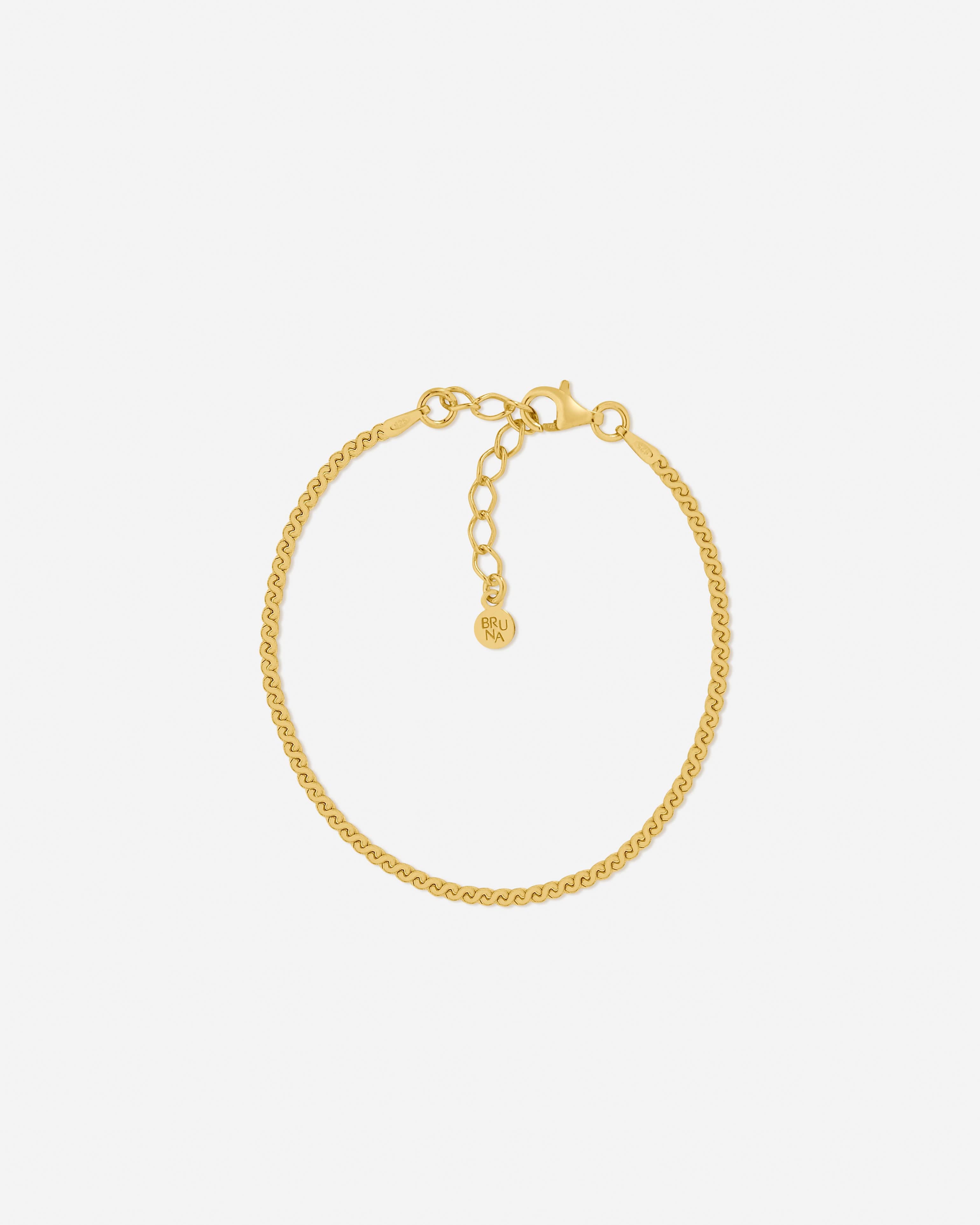 BRUNA The Label Bracelet 18k Gold Vermeil / No Gems Modena Bracelet