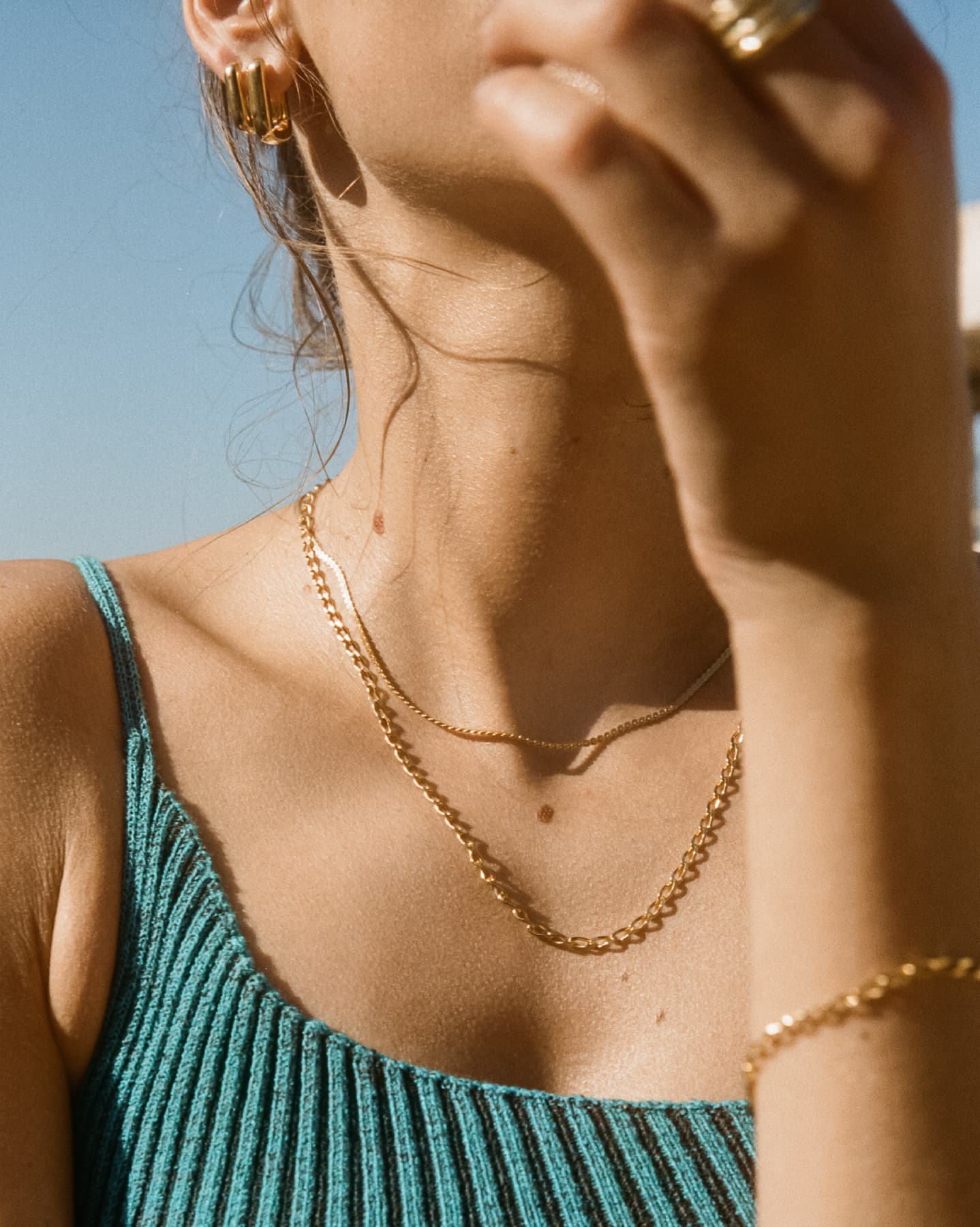 BRUNA The Label Necklace 18k Gold Vermeil / No Gems Modena Necklace