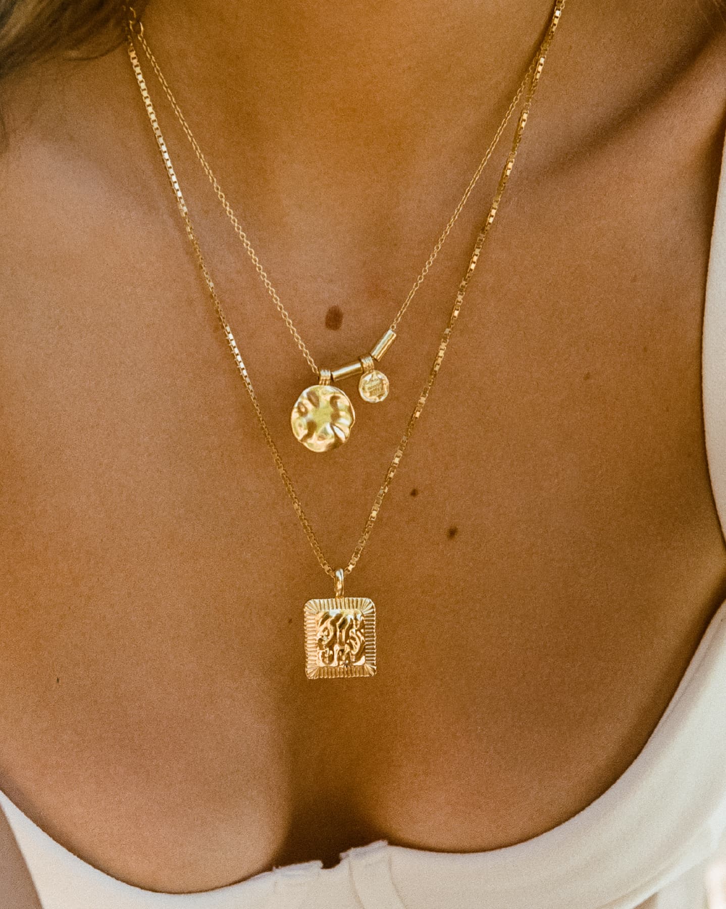 BRUNA The Label Necklace 18k Gold Vermeil / No Gems Nyon Necklace