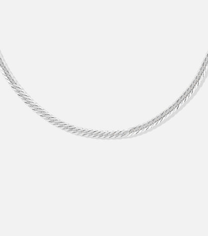 BRUNA The Label Necklace 925 Sterling Silber / No Gems Onda Necklace