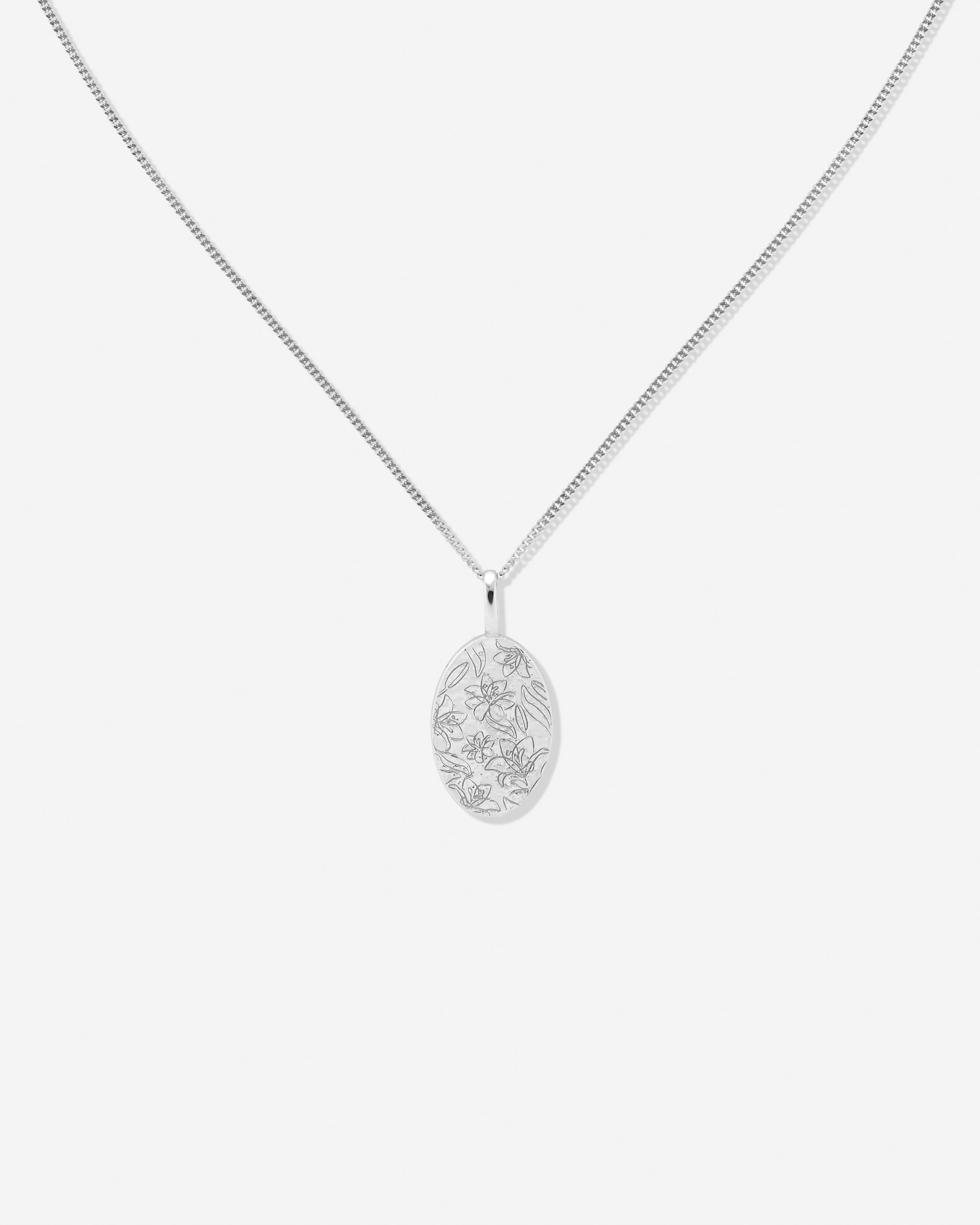 BRUNA The Label Necklace 925 Sterling Silber / No Gems Provence Necklace