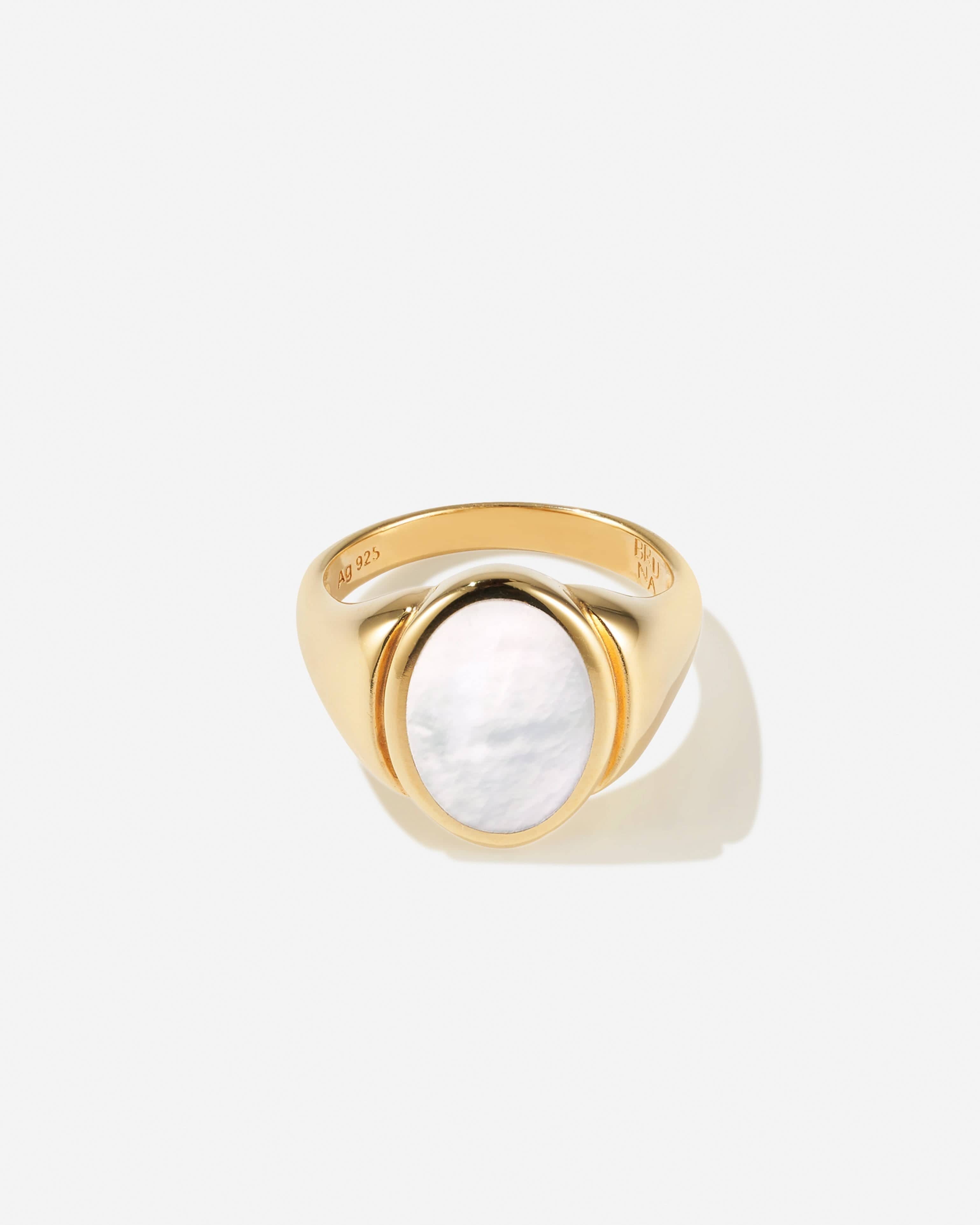 BRUNA The Label Ring 18k Gold Vermeil / 50 / Perlen Puglia Pearl Ring