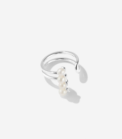 BRUNA The Label Earcuff 925 Sterling Silber / Perlen Ruby Pearl Earcuff