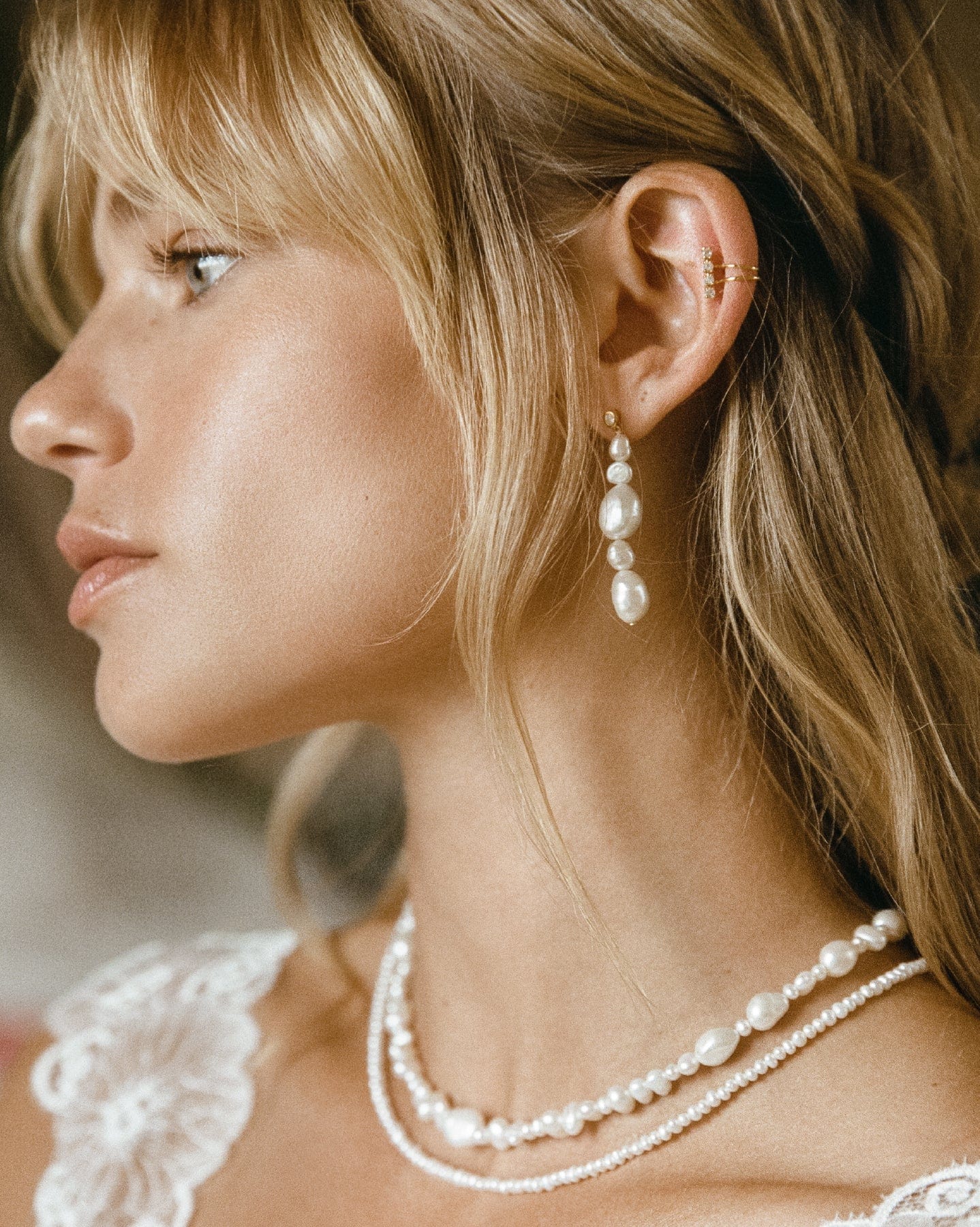 BRUNA The Label Earcuff 18k Gold Vermeil / Topaz Ruby Topaz Earcuff