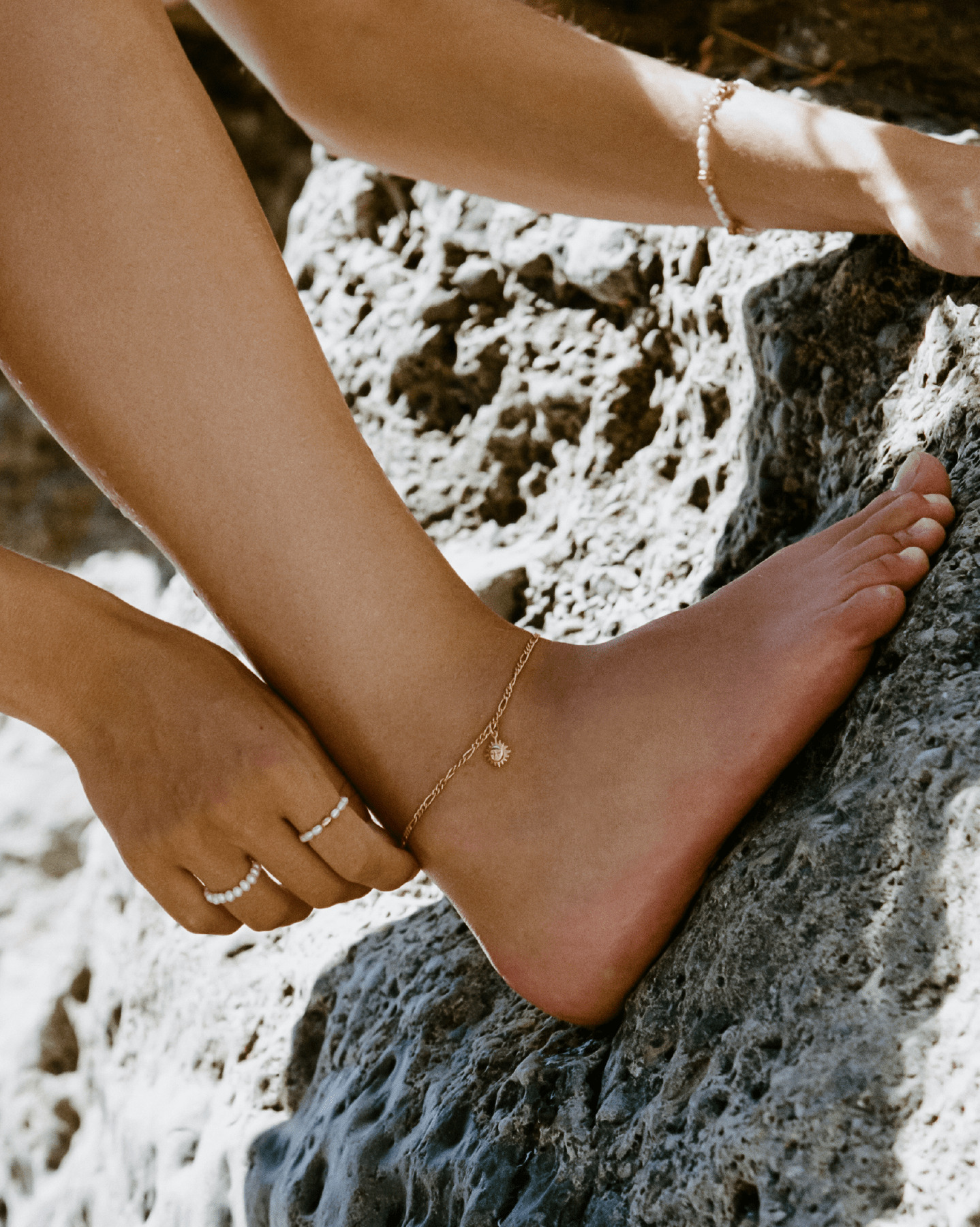 BRUNA The Label Anklet 18k Gold Vermeil / No Gems Salerno Anklet