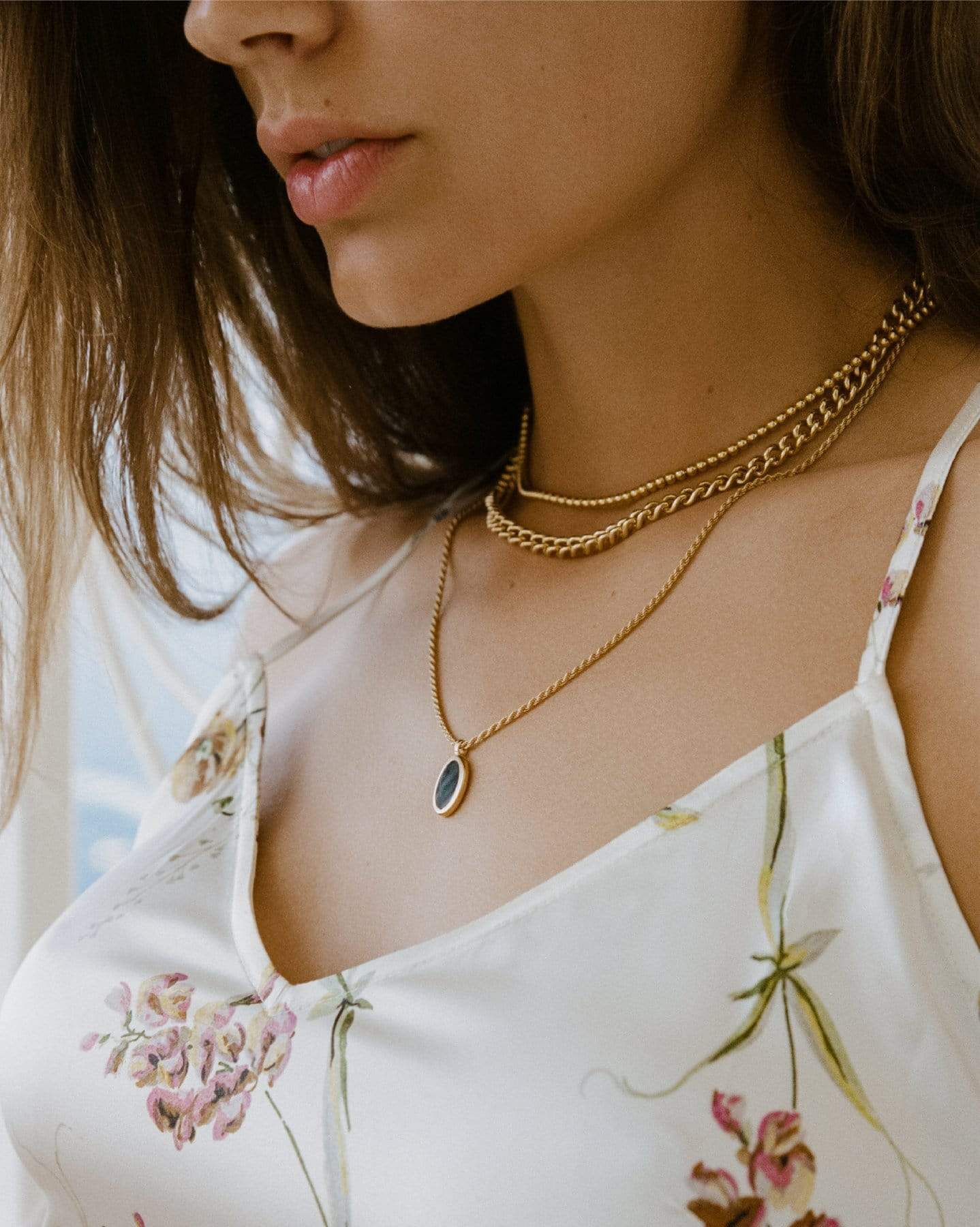 BRUNA The Label Necklace 18k Gold Vermeil / No Gems Samos Necklace