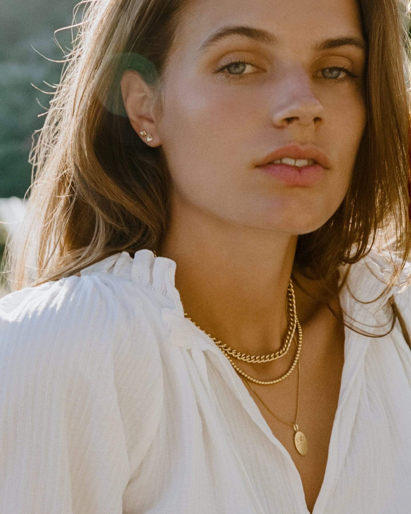 BRUNA The Label Necklace 18k Gold Vermeil / No Gems Samos Necklace