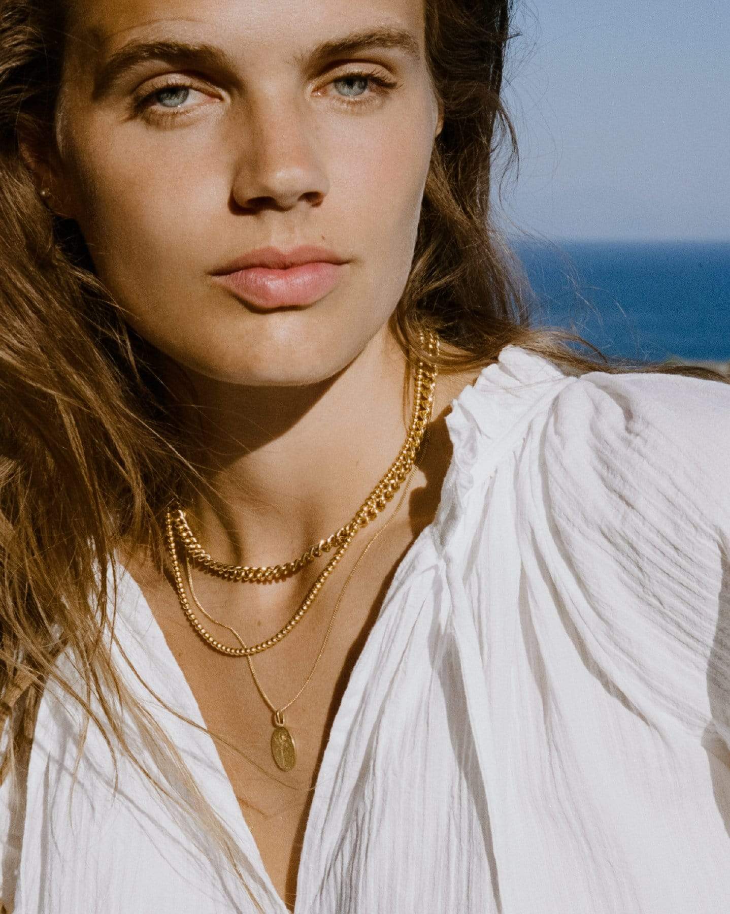 BRUNA The Label Necklace 18k Gold Vermeil / No Gems Samos Necklace