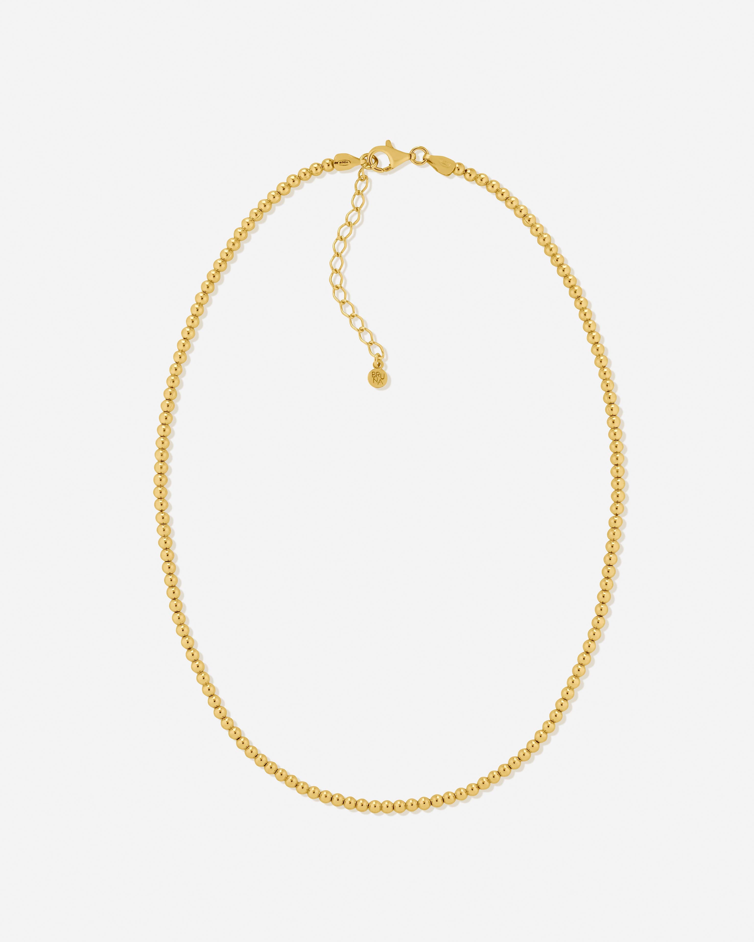 BRUNA The Label Necklace 18k Gold Vermeil / No Gems Samos Necklace