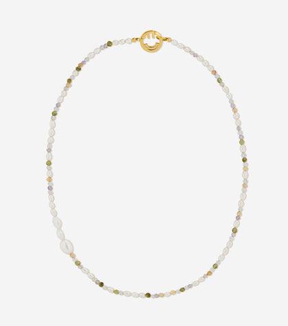 BRUNA The Label Necklace 18k Gold Vermeil / Perlen Sicily Necklace