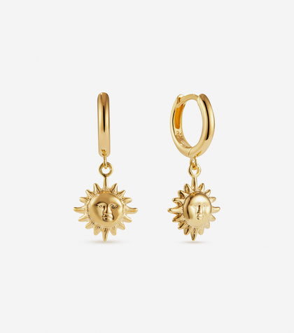 BRUNA The Label Earrings 18k Gold Vermeil / No Gems Solana Hoops