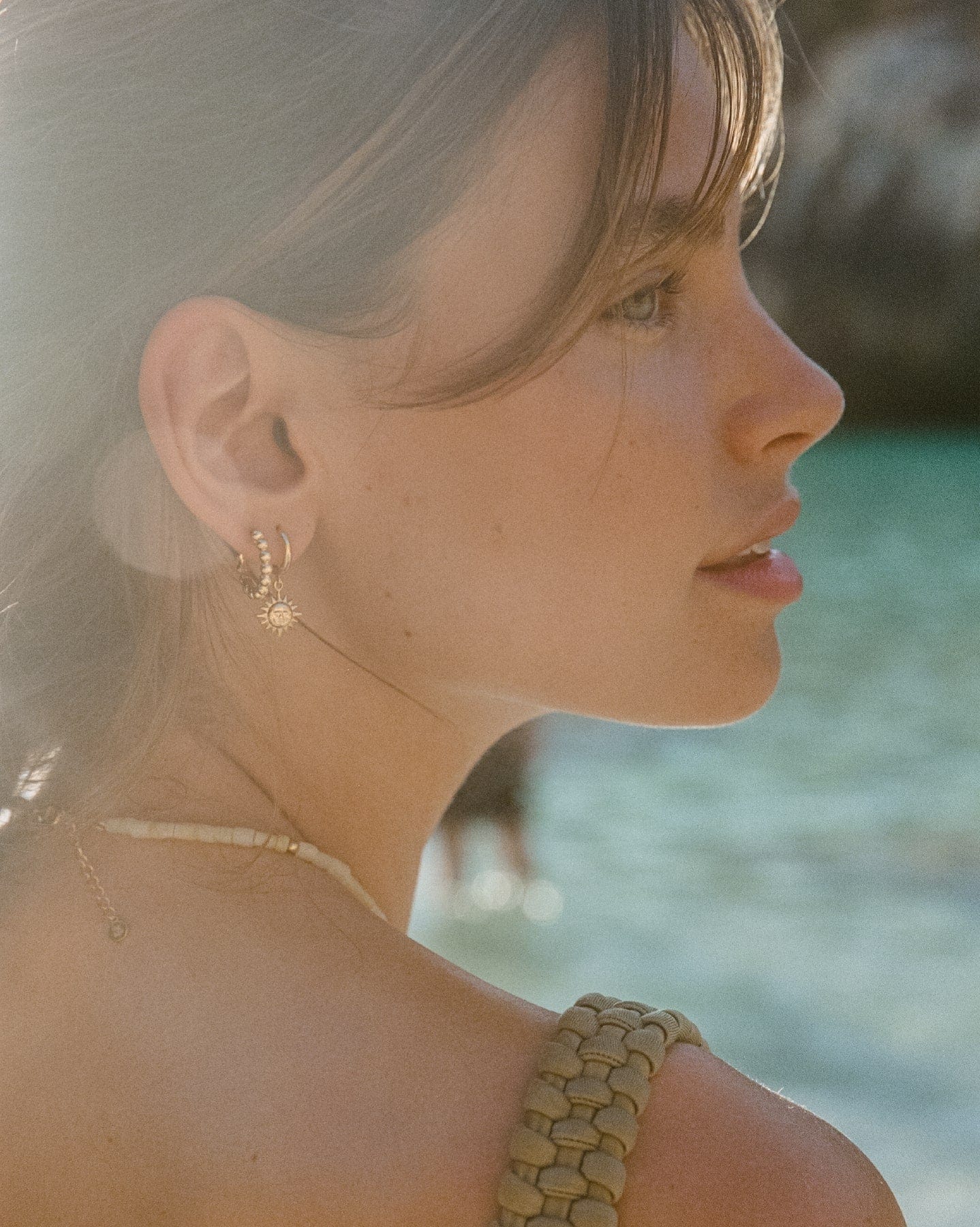 BRUNA The Label Earrings 18k Gold Vermeil / No Gems Solana Hoops