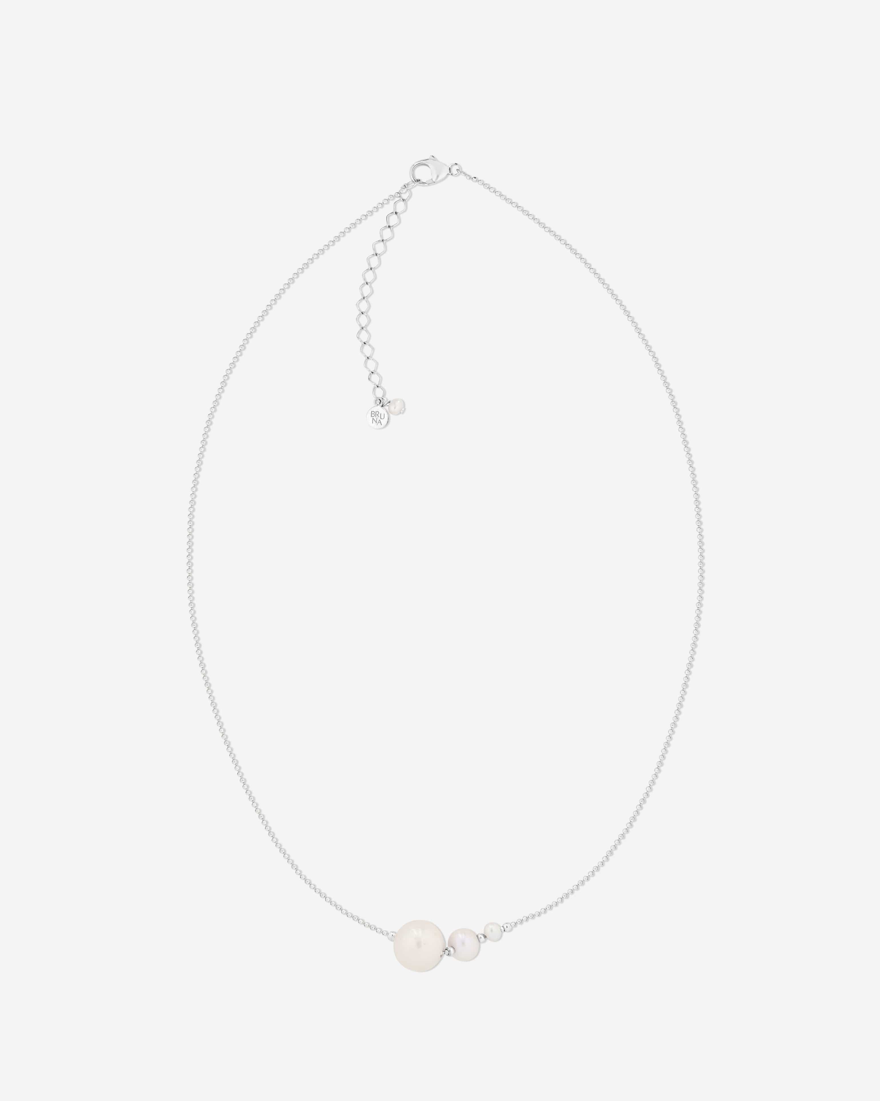 BRUNA The Label Necklace 925 Sterling Silber / Perlen Sorrento Necklace