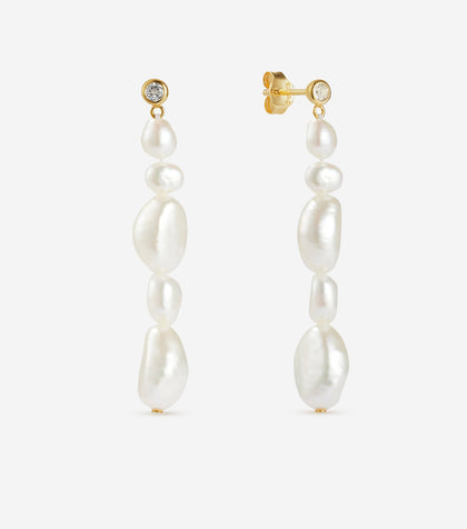 BRUNA The Label Earrings 18k Gold Vermeil / Perlen St. Ives Earrings