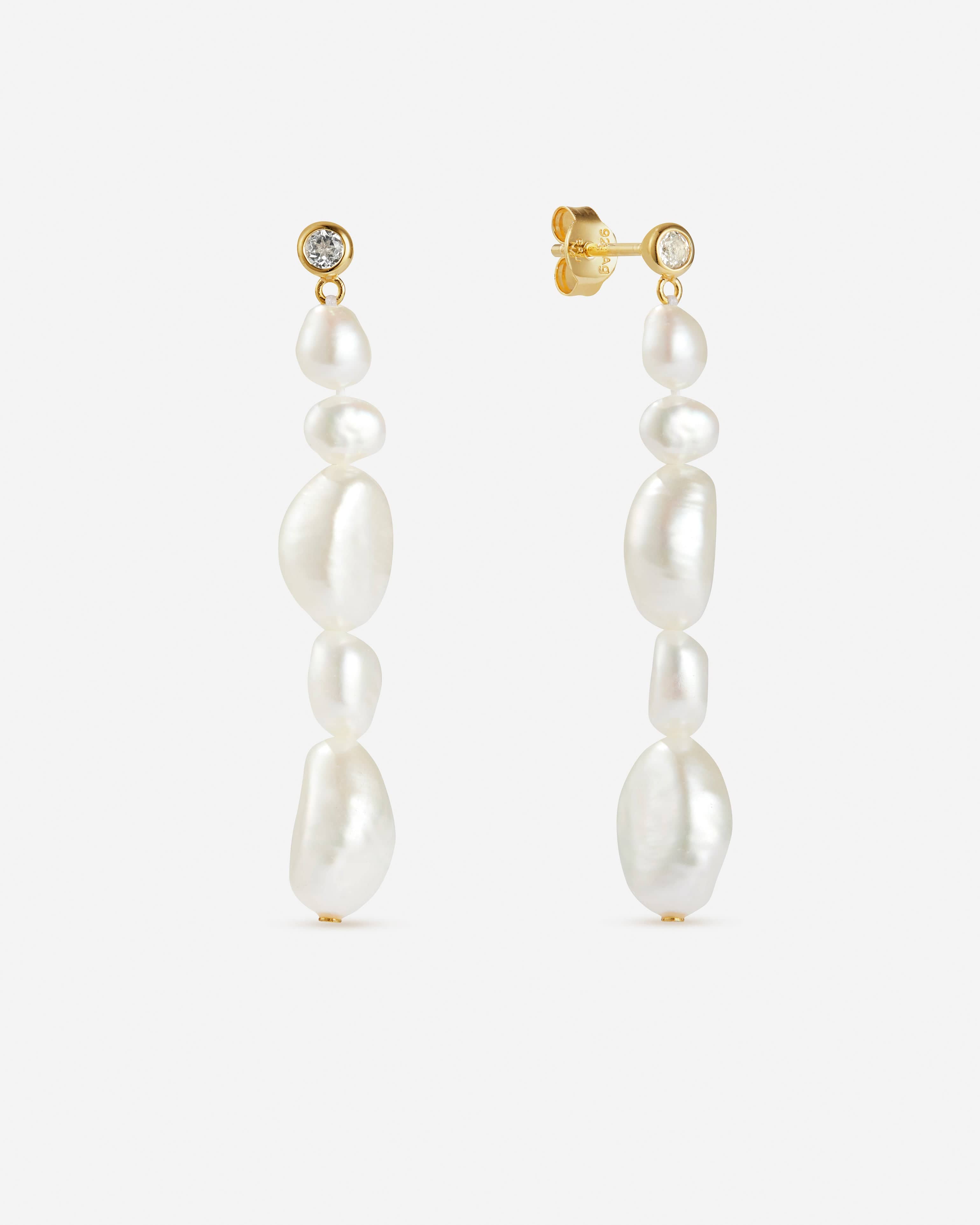 BRUNA The Label Earrings 18k Gold Vermeil / Perlen St. Ives Earrings