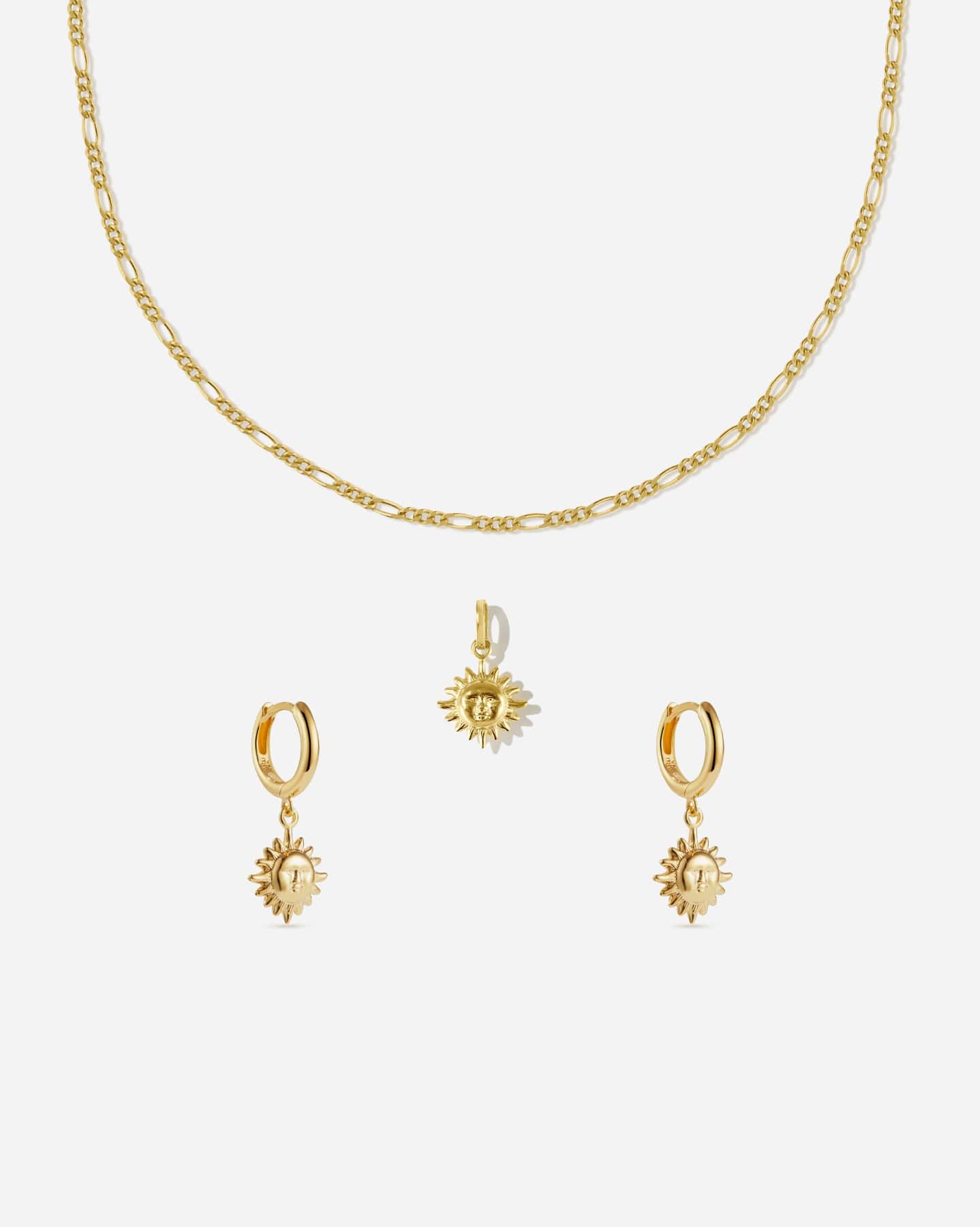 BRUNA The Label Sets 18k Gold Vermeil Sun Set