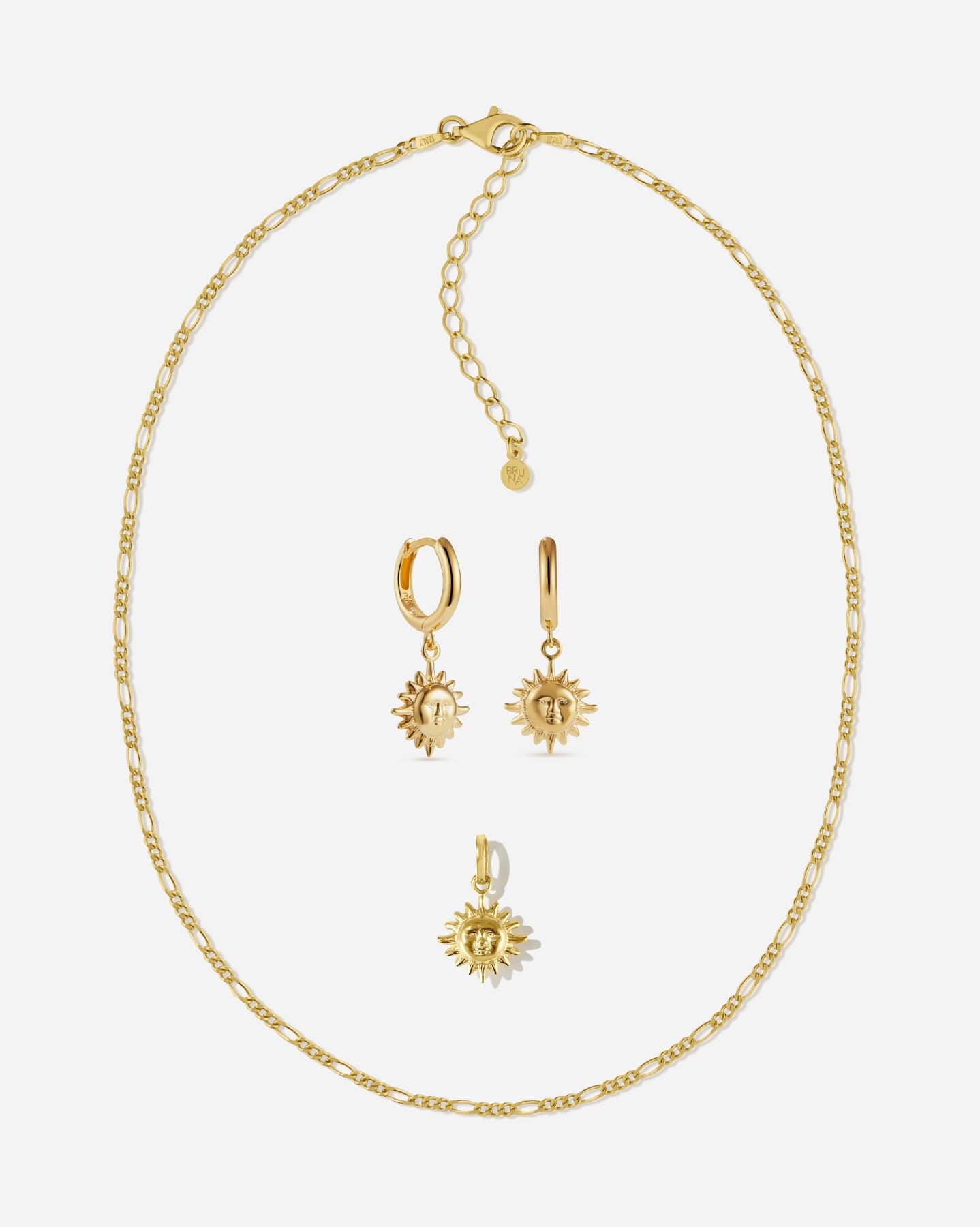 BRUNA The Label Sets 18k Gold Vermeil Sun Set