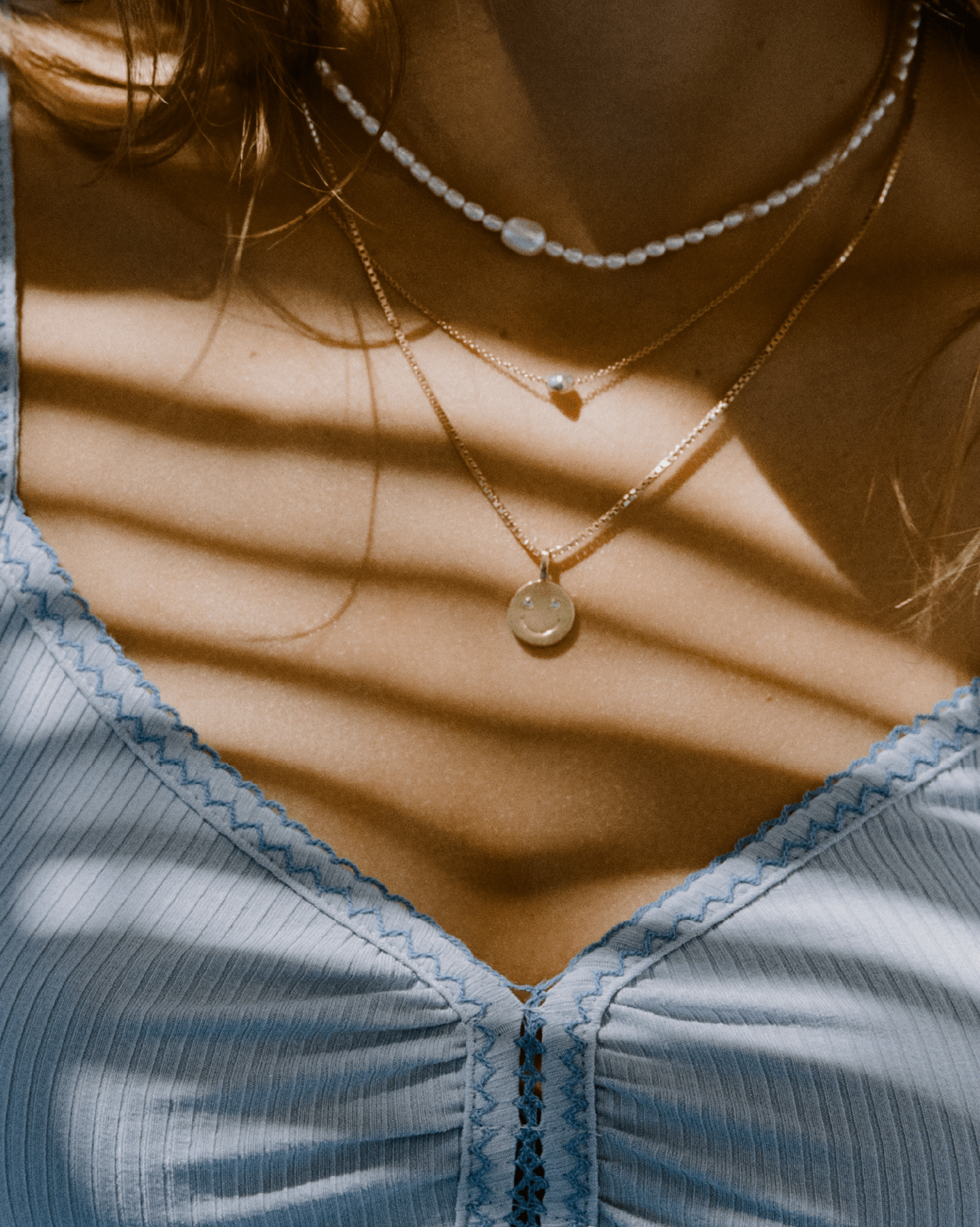 BRUNA The Label Necklace 14k Massivgold / Perlen Tahiti 14k Gold Necklace