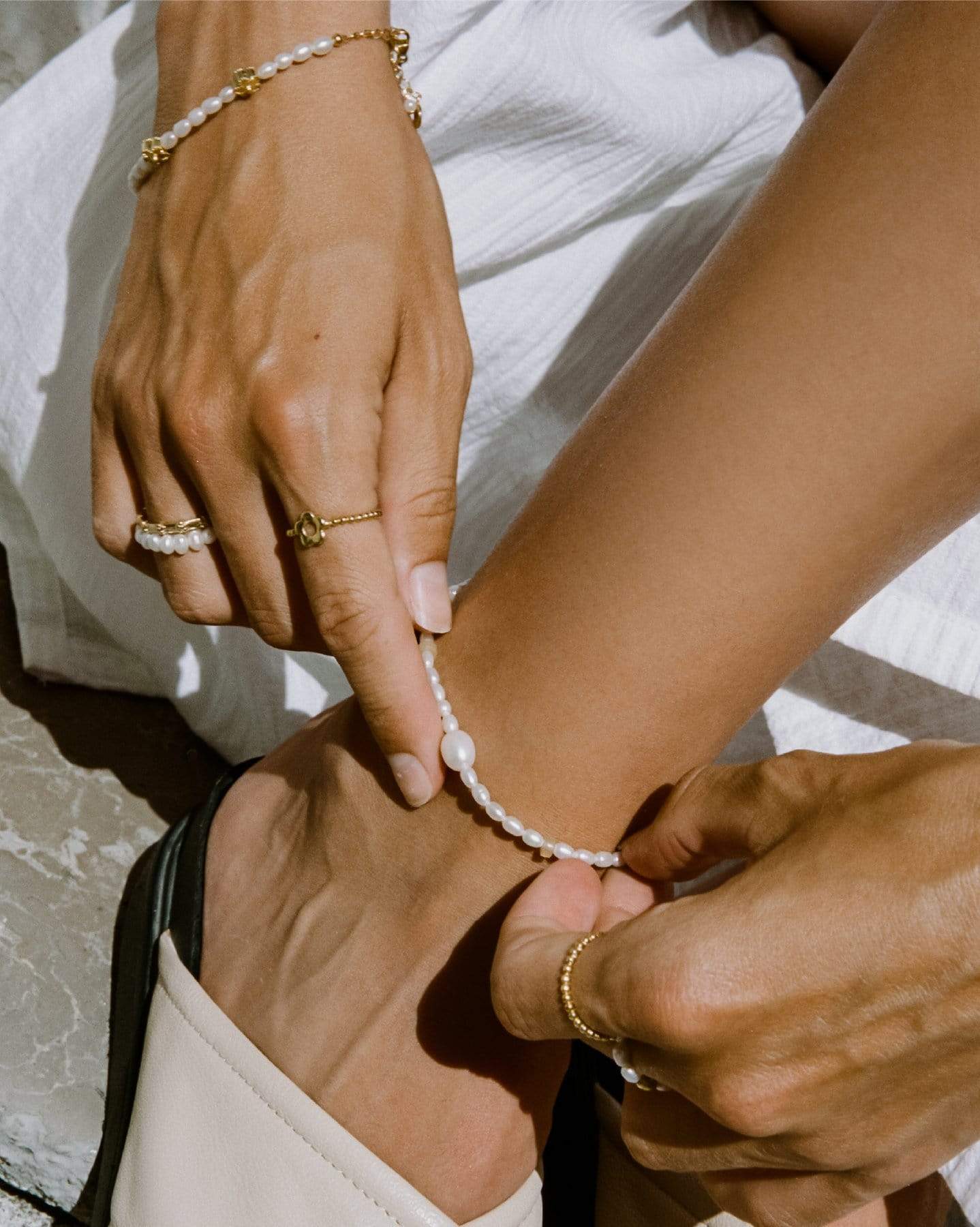 BRUNA The Label Anklet 18k Gold Vermeil / No Gems Terra Anklet