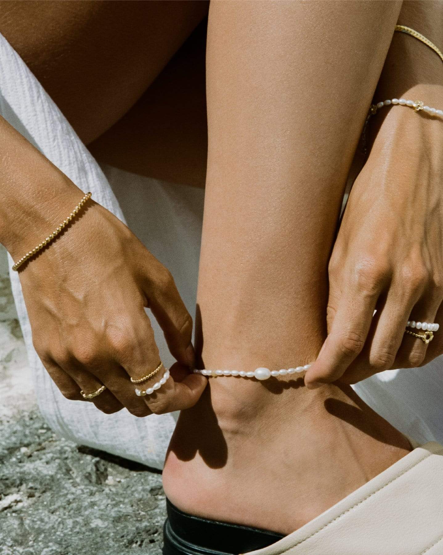 BRUNA The Label Anklet 18k Gold Vermeil / No Gems Terra Anklet