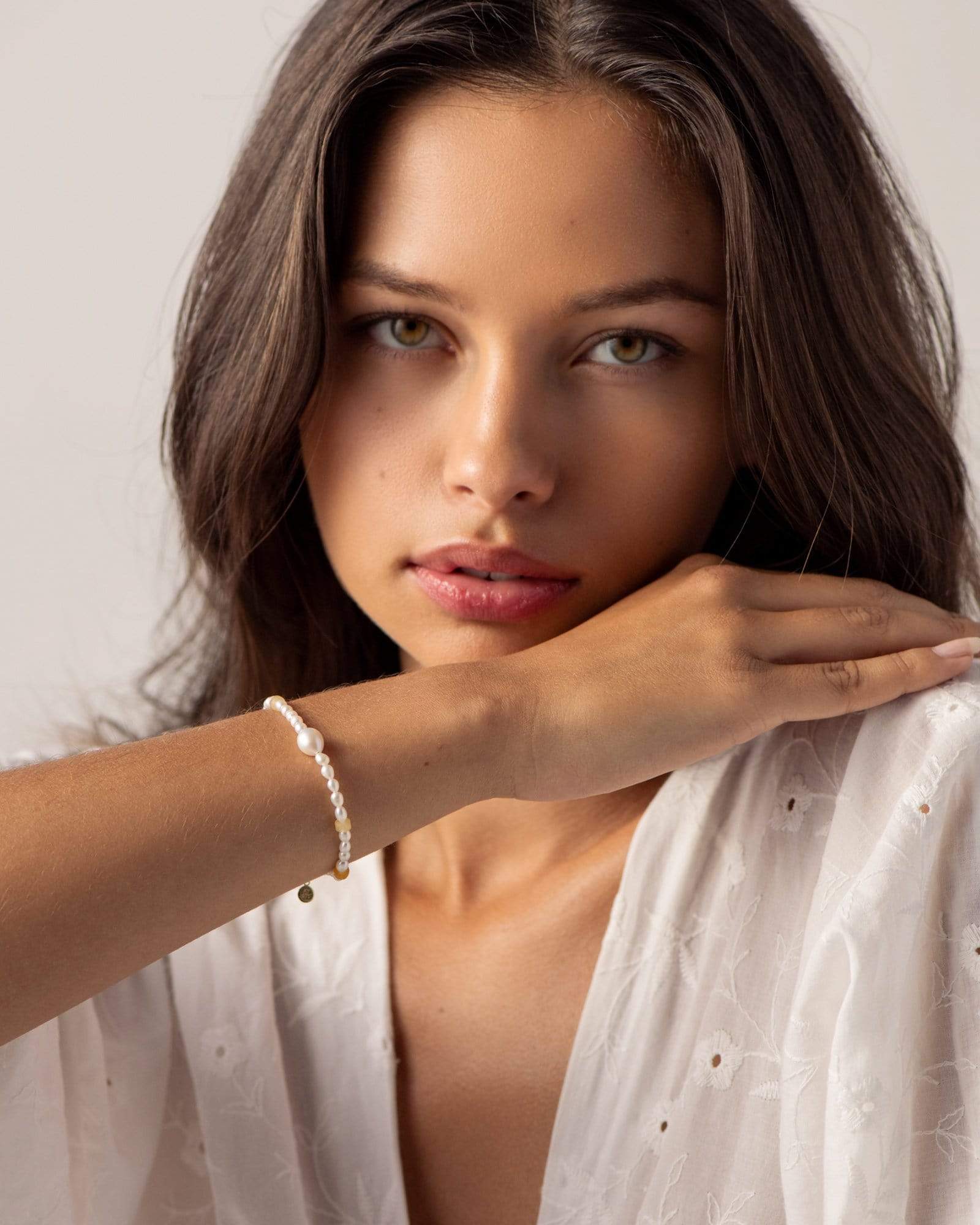 BRUNA The Label Bracelet 18k Gold Vermeil / Perlen Terra Bracelet