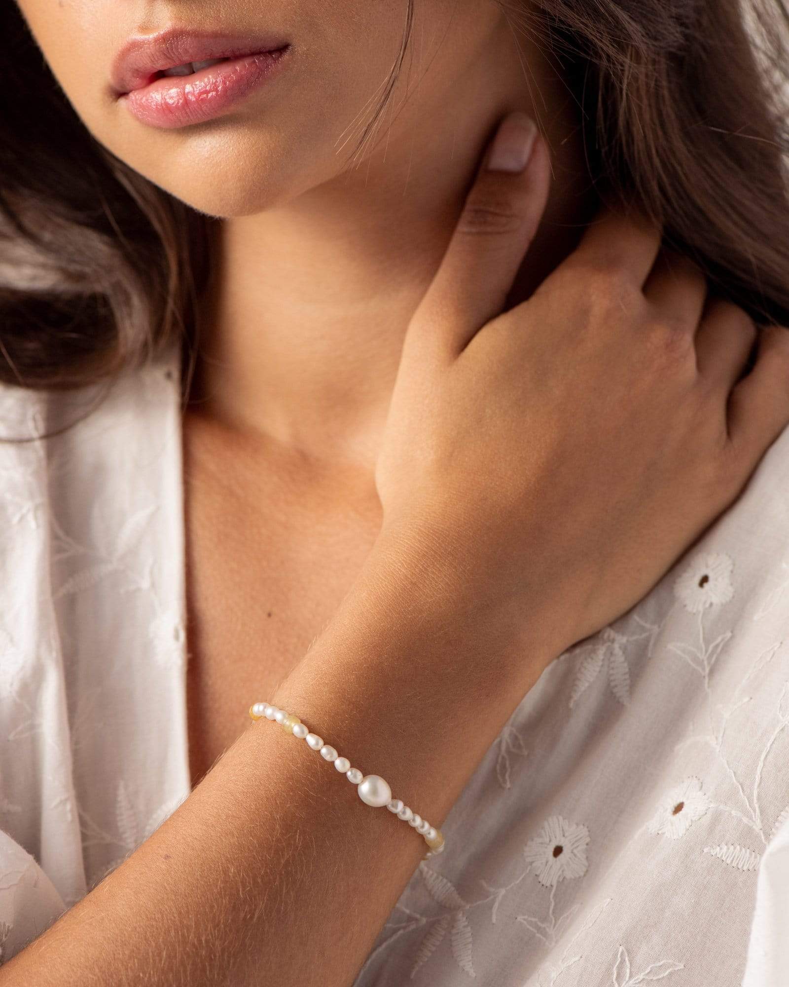 BRUNA The Label Bracelet 18k Gold Vermeil / Perlen Terra Bracelet