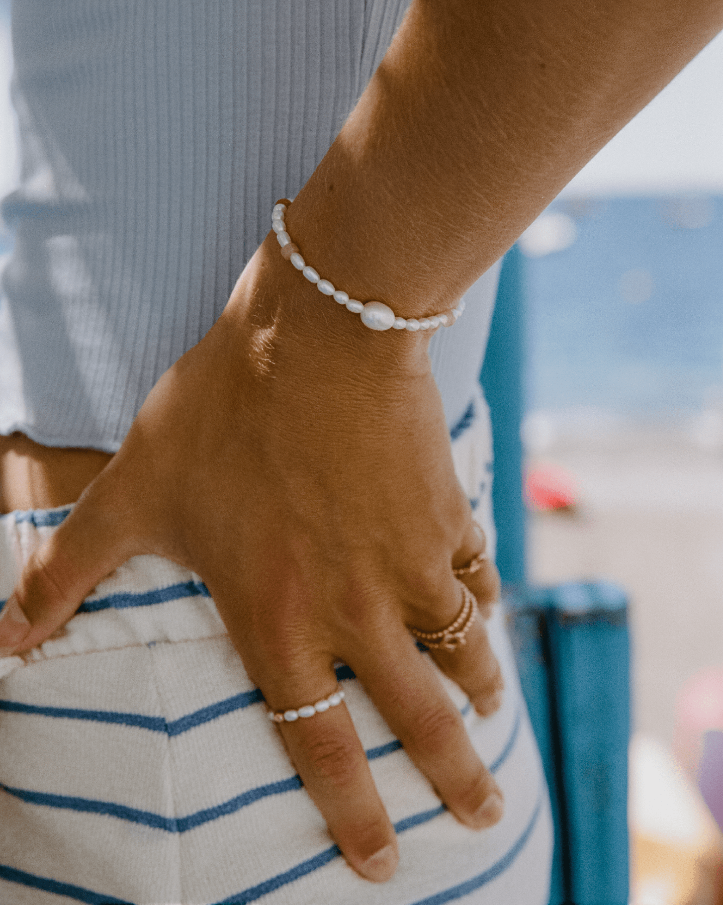 BRUNA The Label Bracelet 18k Gold Vermeil / Perlen Terra Bracelet