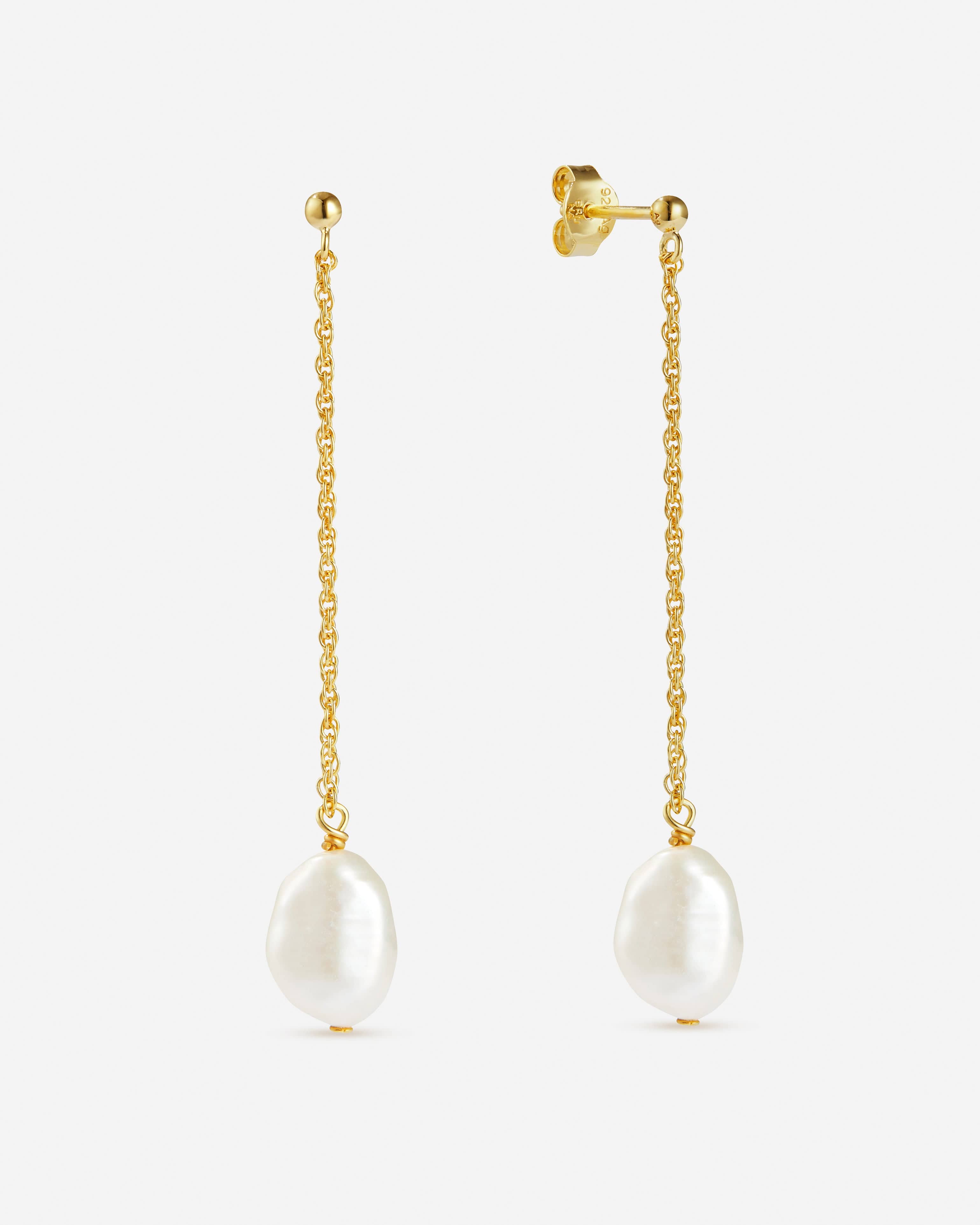 BRUNA The Label Earrings 18k Gold Vermeil / Perlen Toulon Earrings
