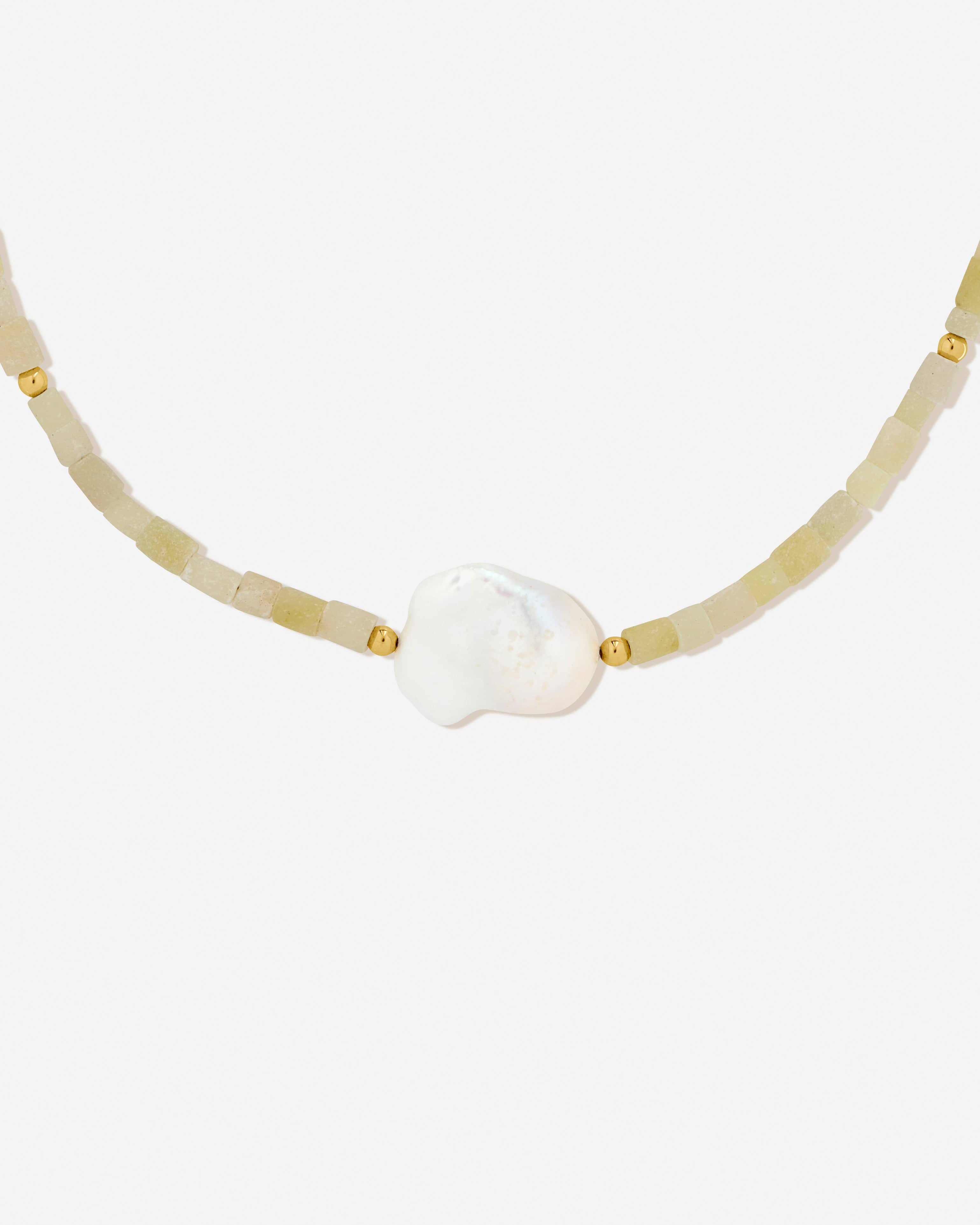 BRUNA The Label Necklace 18k Gold Vermeil / Perlen Valencia Necklace