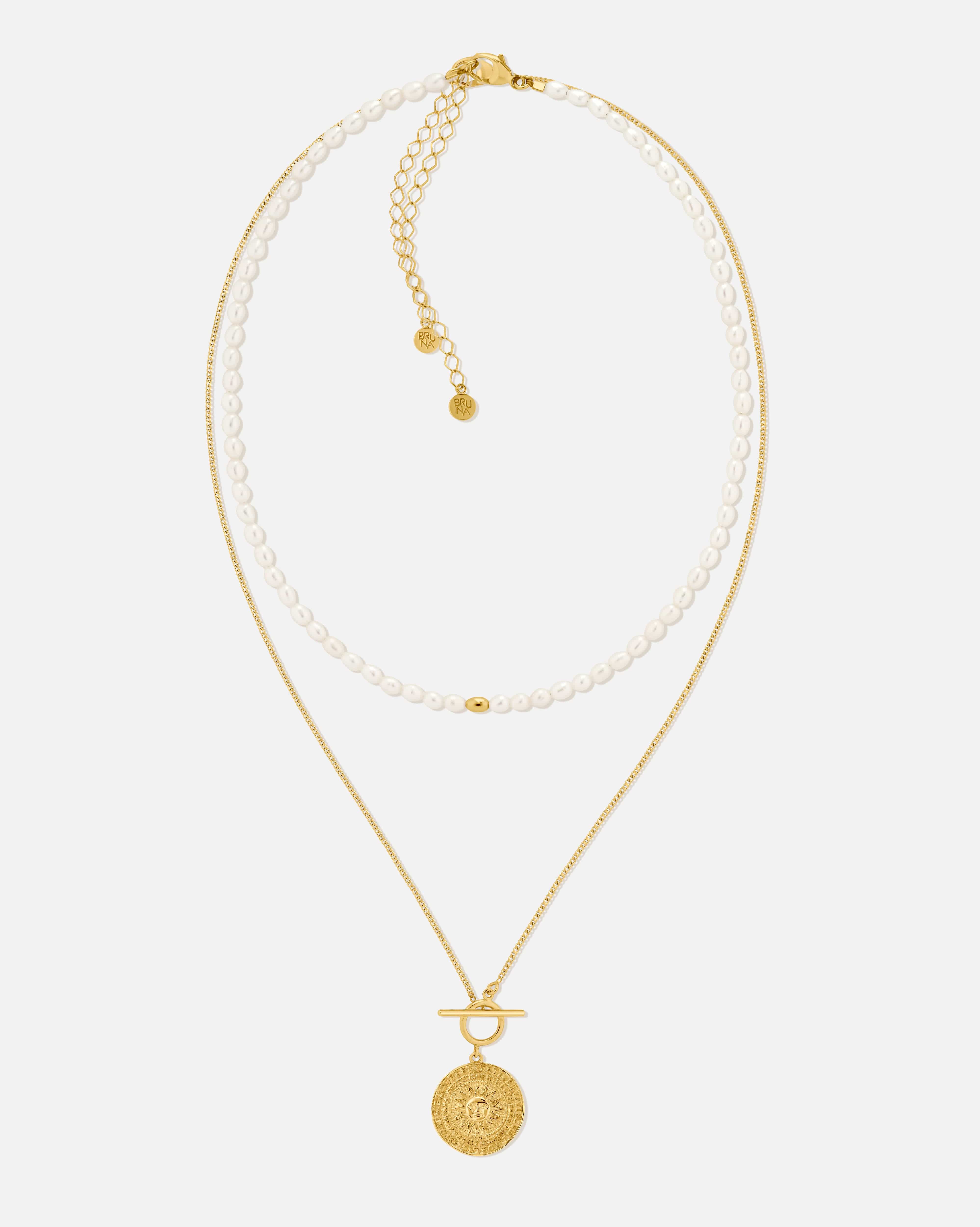 BRUNA The Label Sets 18k Gold Vermeil / Perlen Veneto Set