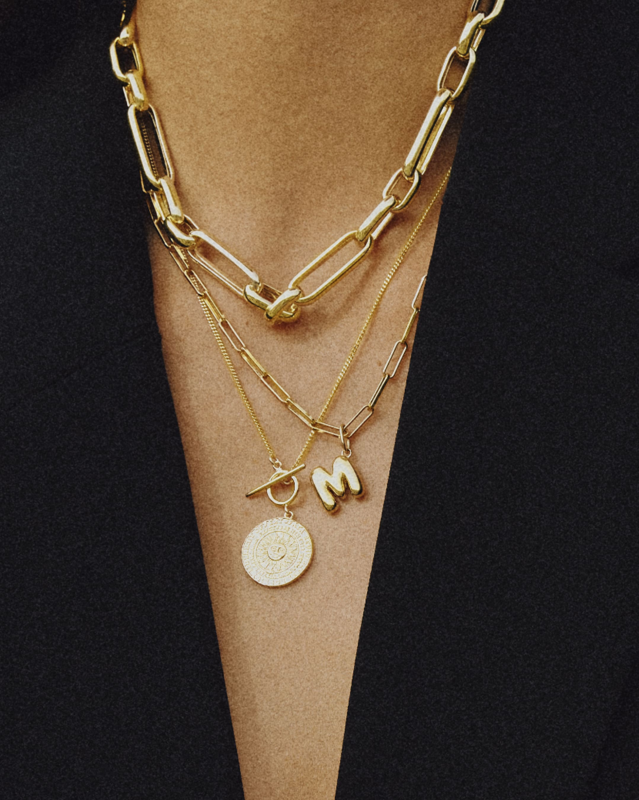 Bubble Letter Large Charm