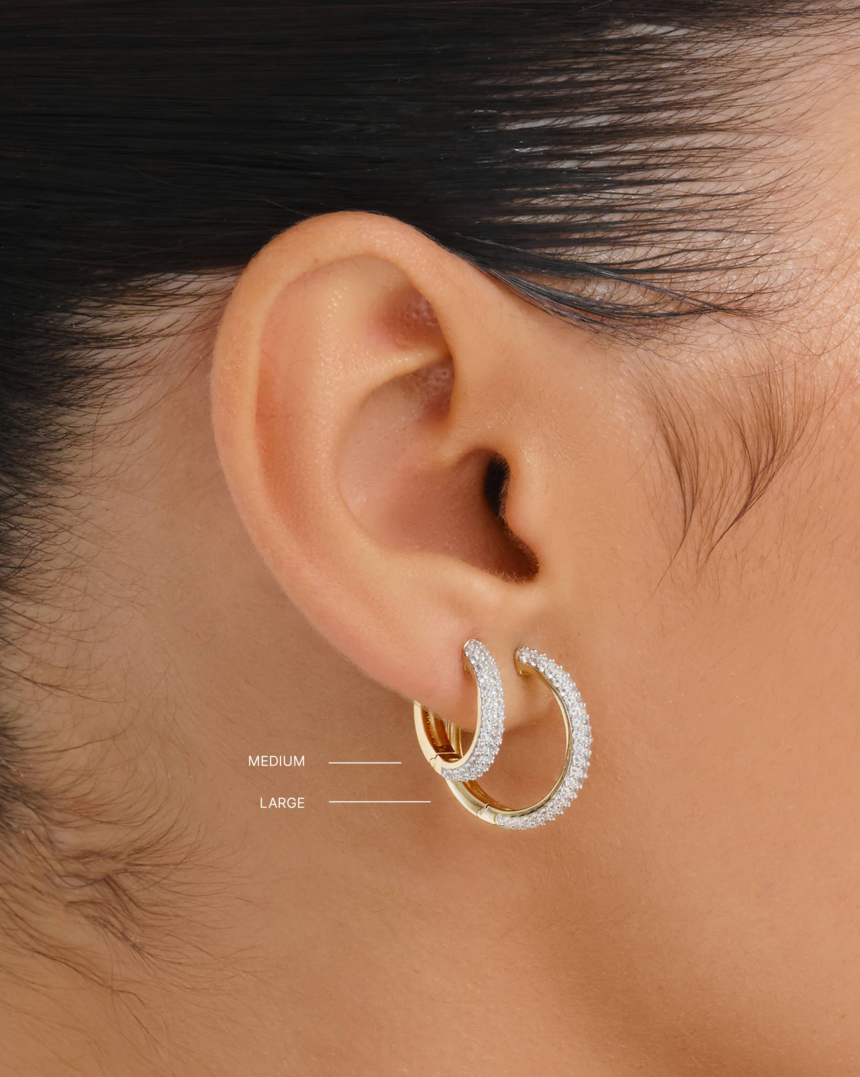 Aura Large Hoops