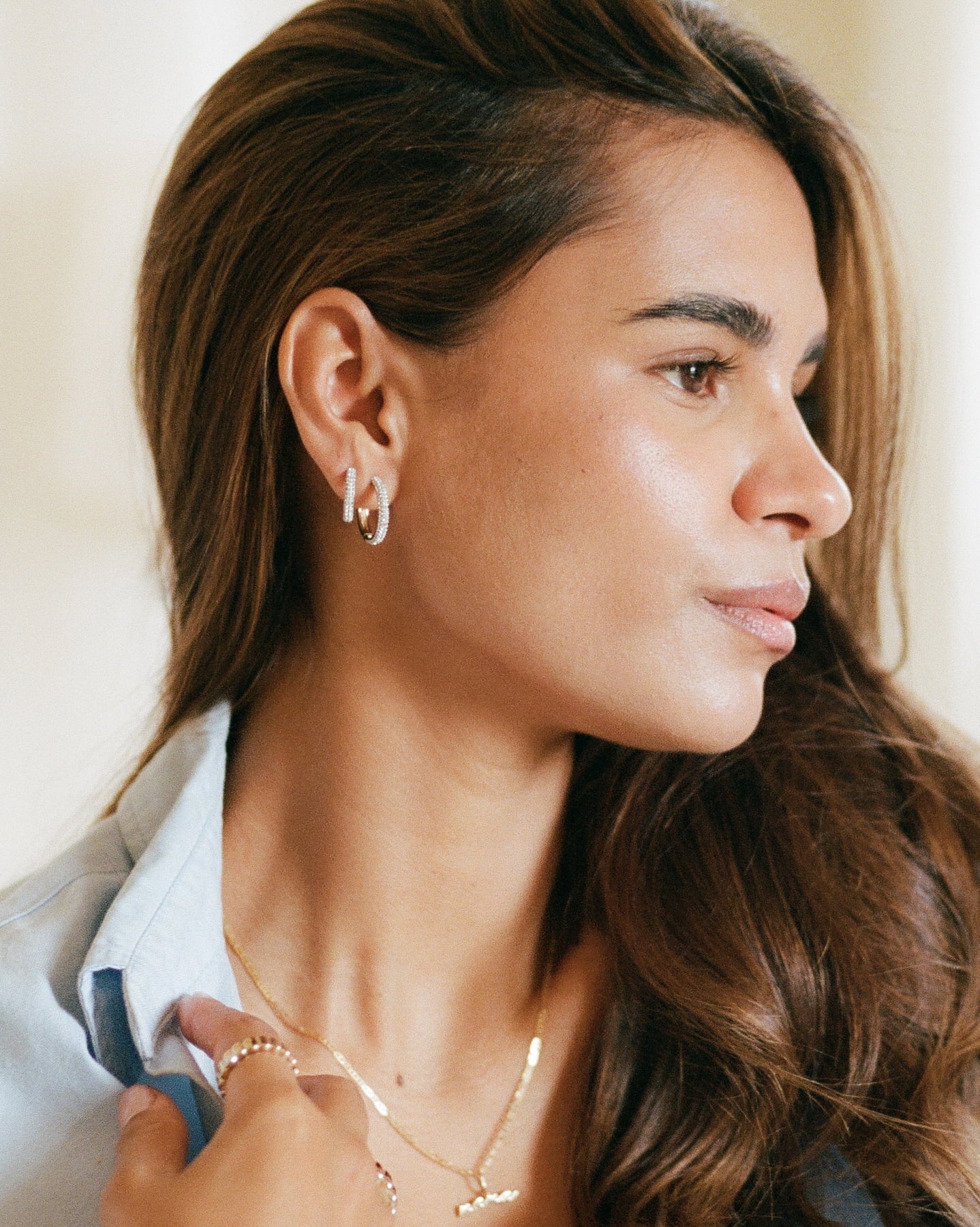 Aura Medium Hoops