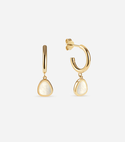 Ohana Pearl Mini Hoops