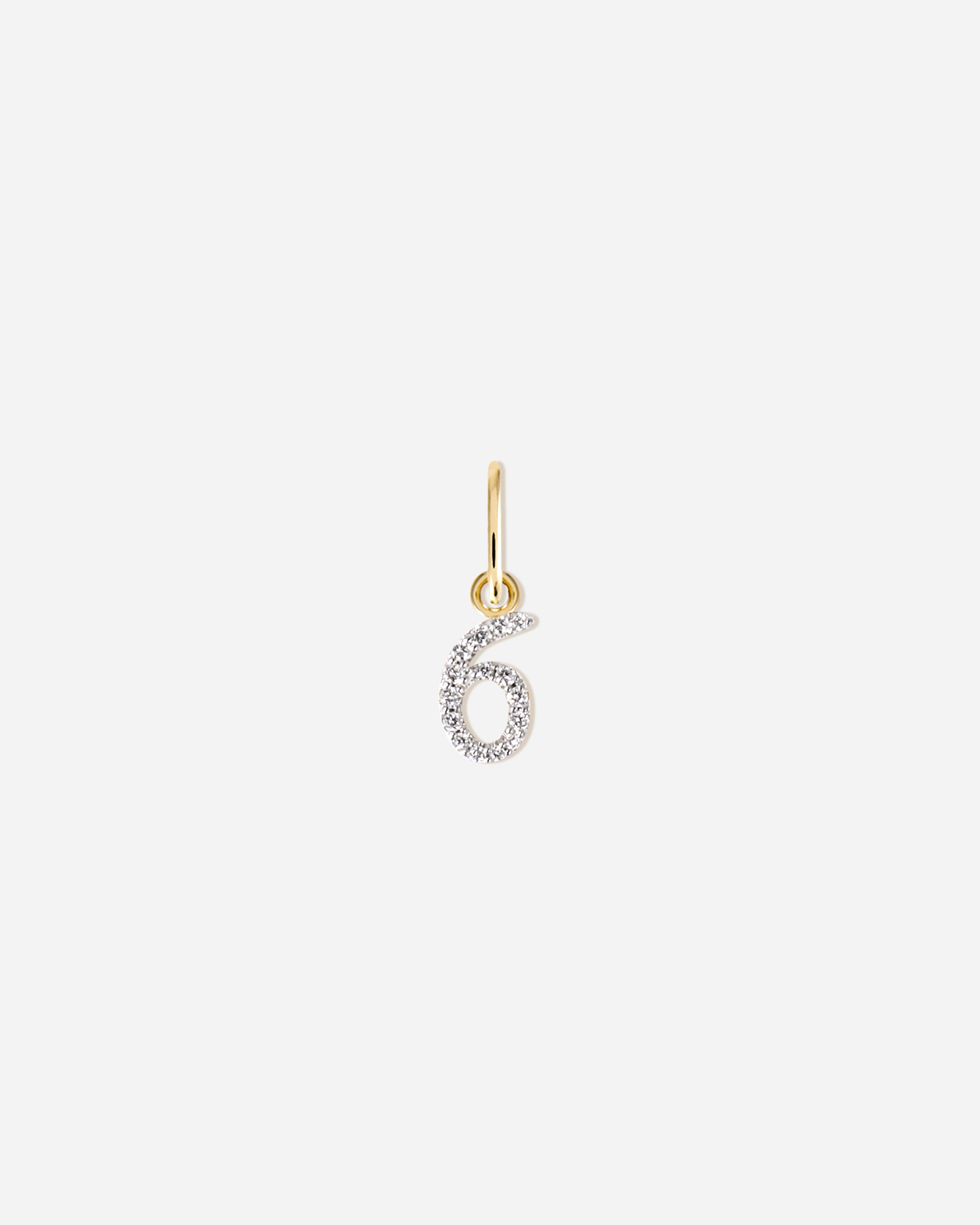 Lab-Grown Diamond Number Charm