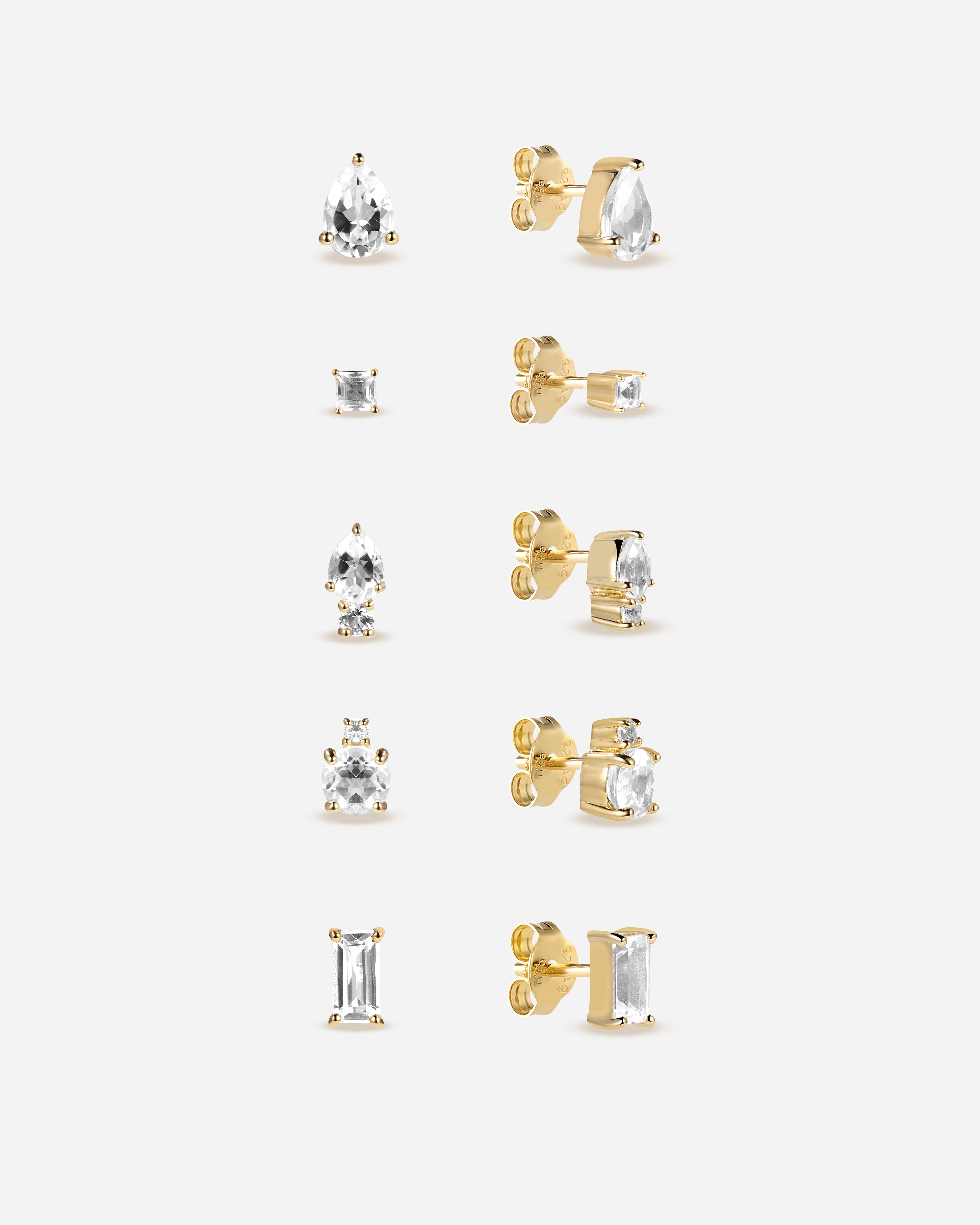 Mesola Topaz Earrings Set