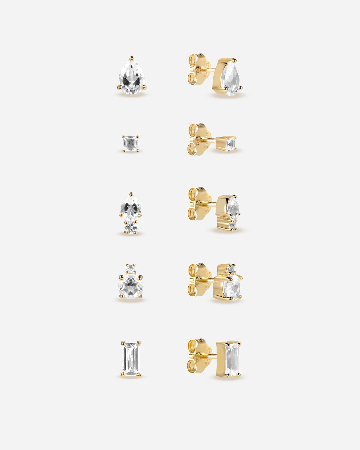 Mesola Topaz Earrings Set
