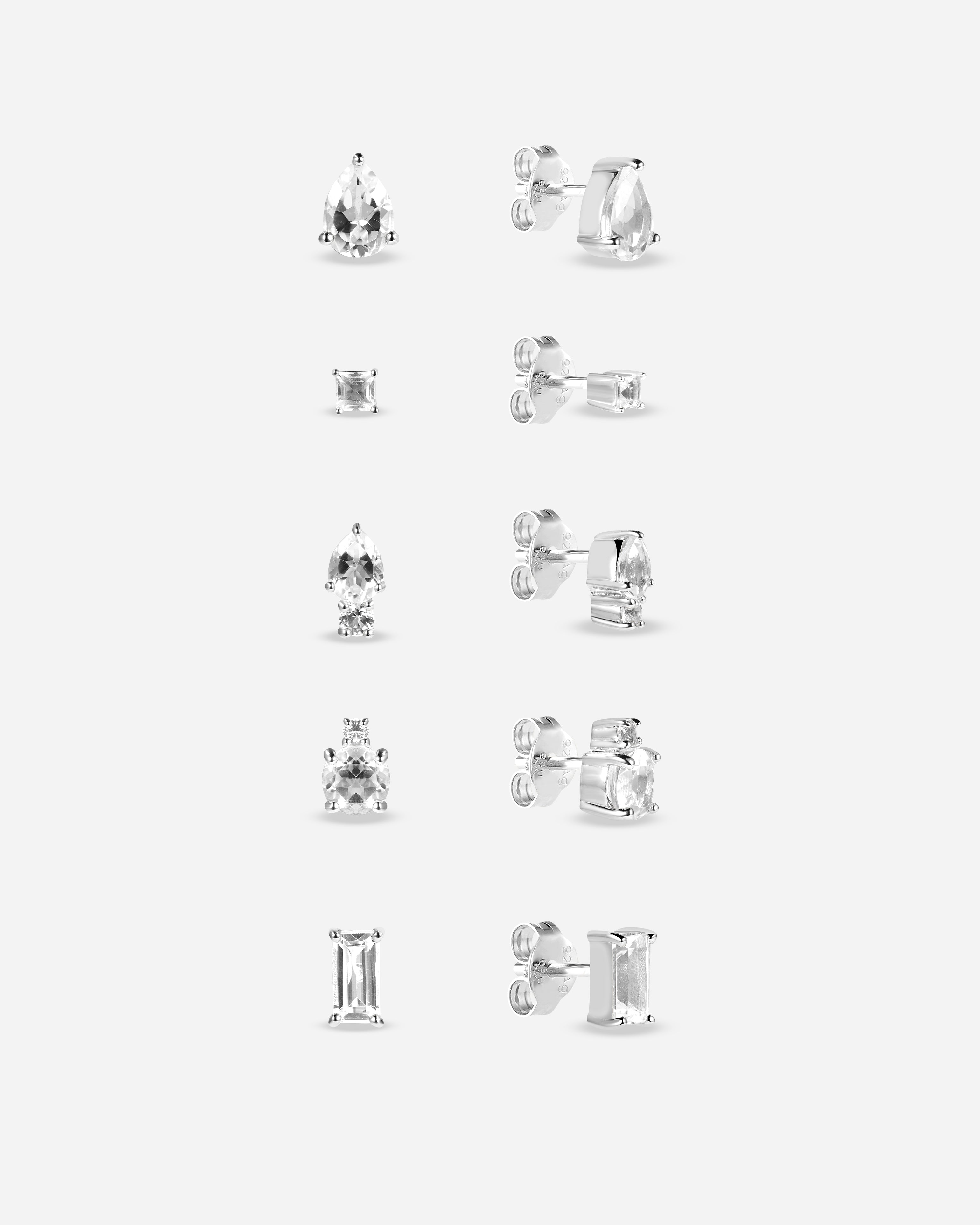 Mesola Topaz Earrings Set