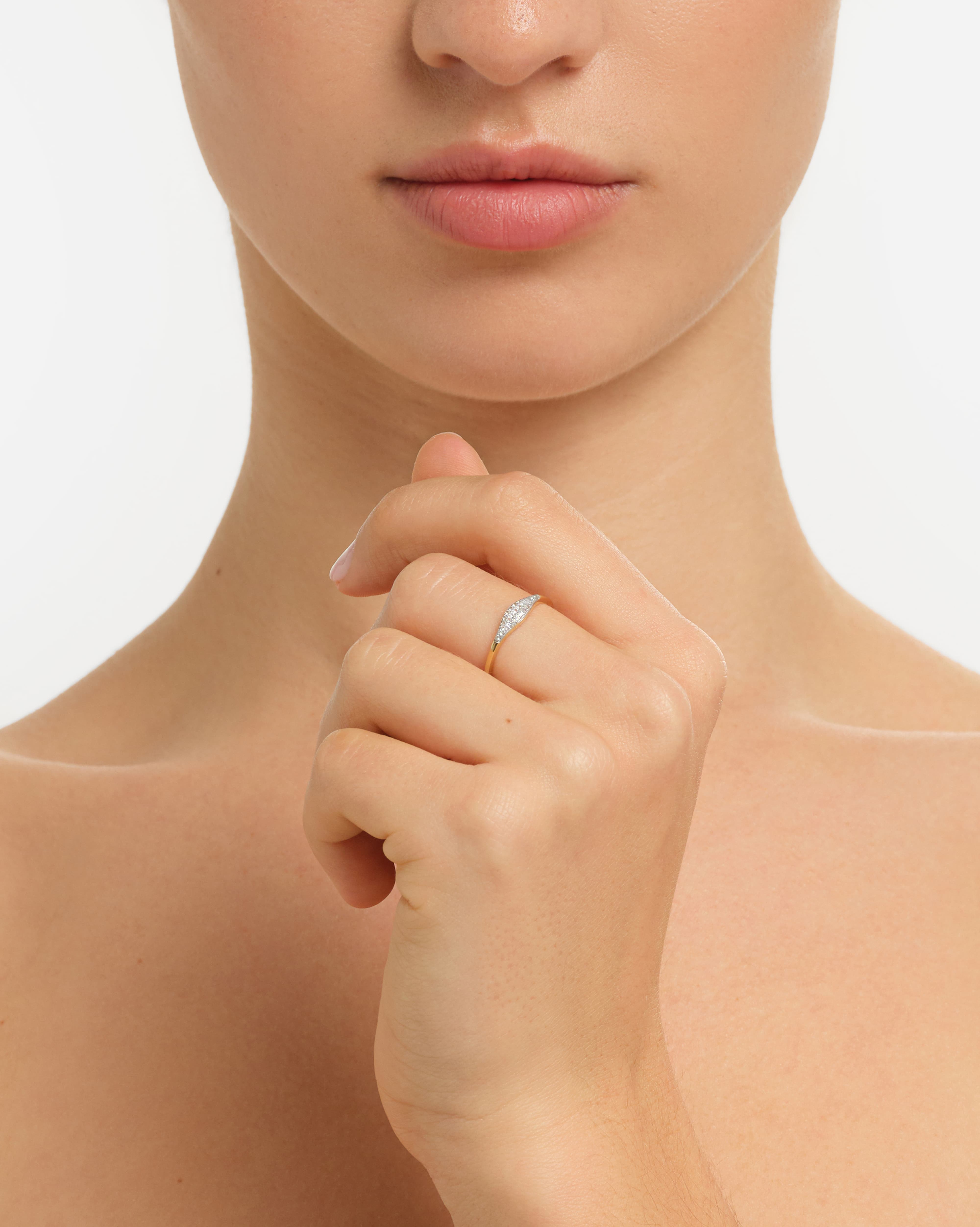 Occhio 14k Gold Ring
