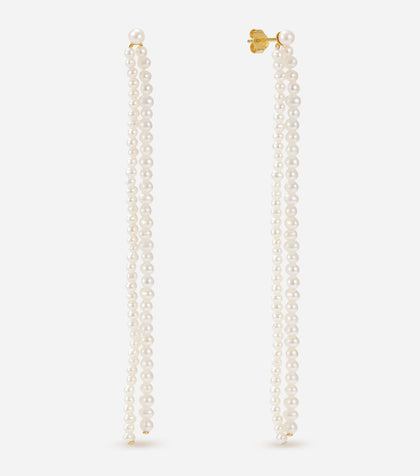 BRUNA The Label Earrings 18k Gold Vermeil / Perlen Allegro Earrings