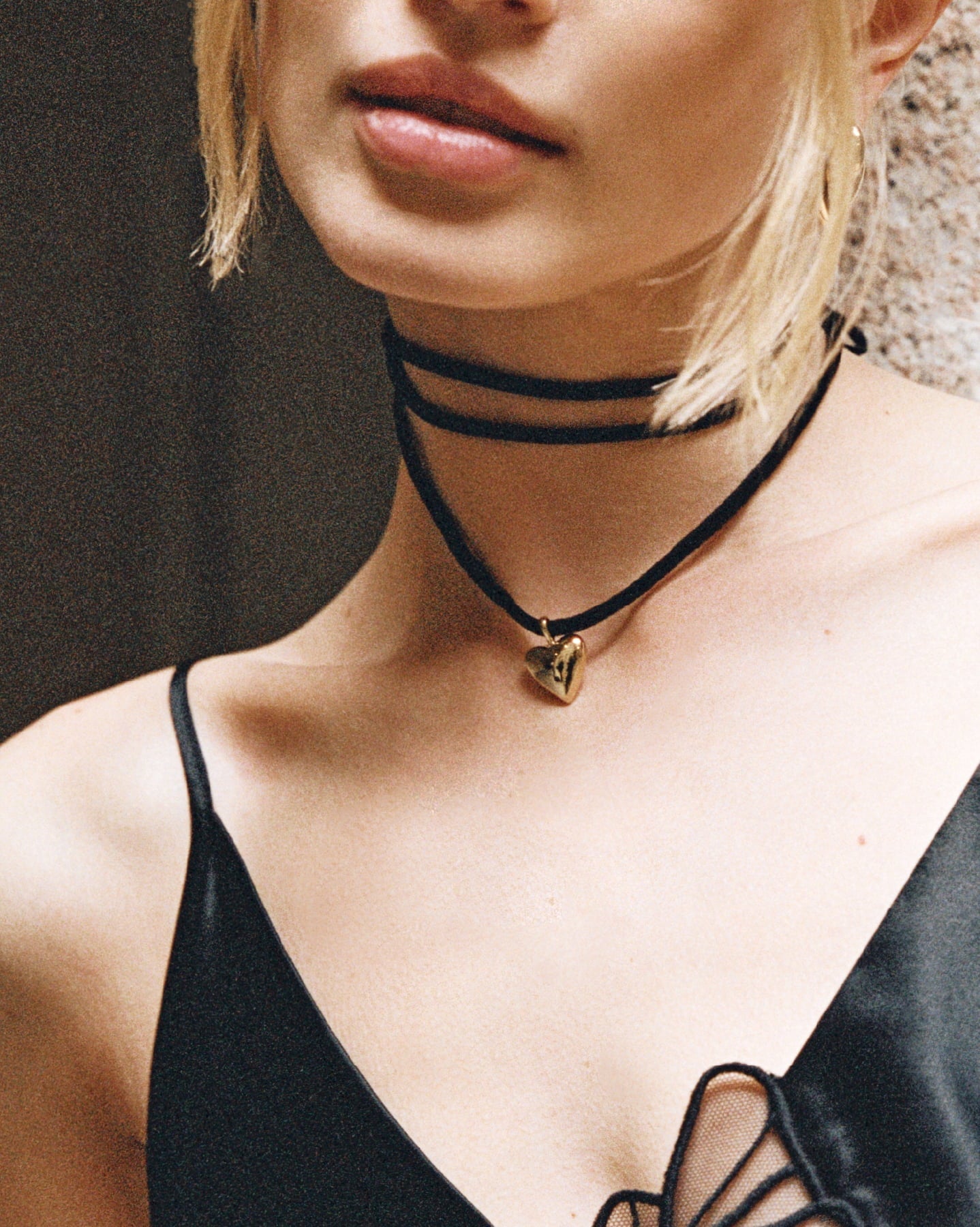 BRUNA The Label Necklace Amore Velvet Cord Necklace