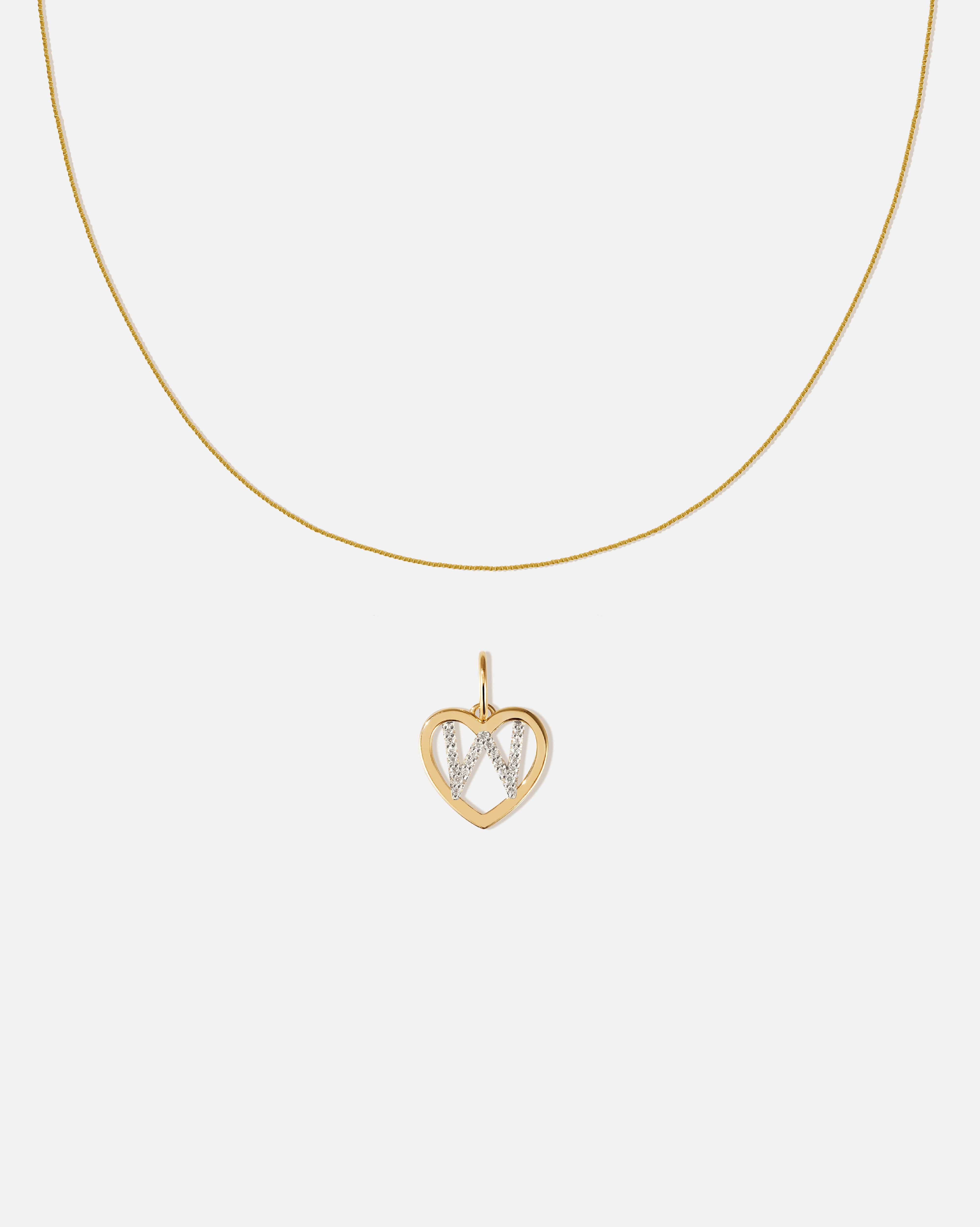 BRUNA The Label Sets W / 14k Massivgold / Laborgezüchtete Diamanten Amour Letter Pendant Set