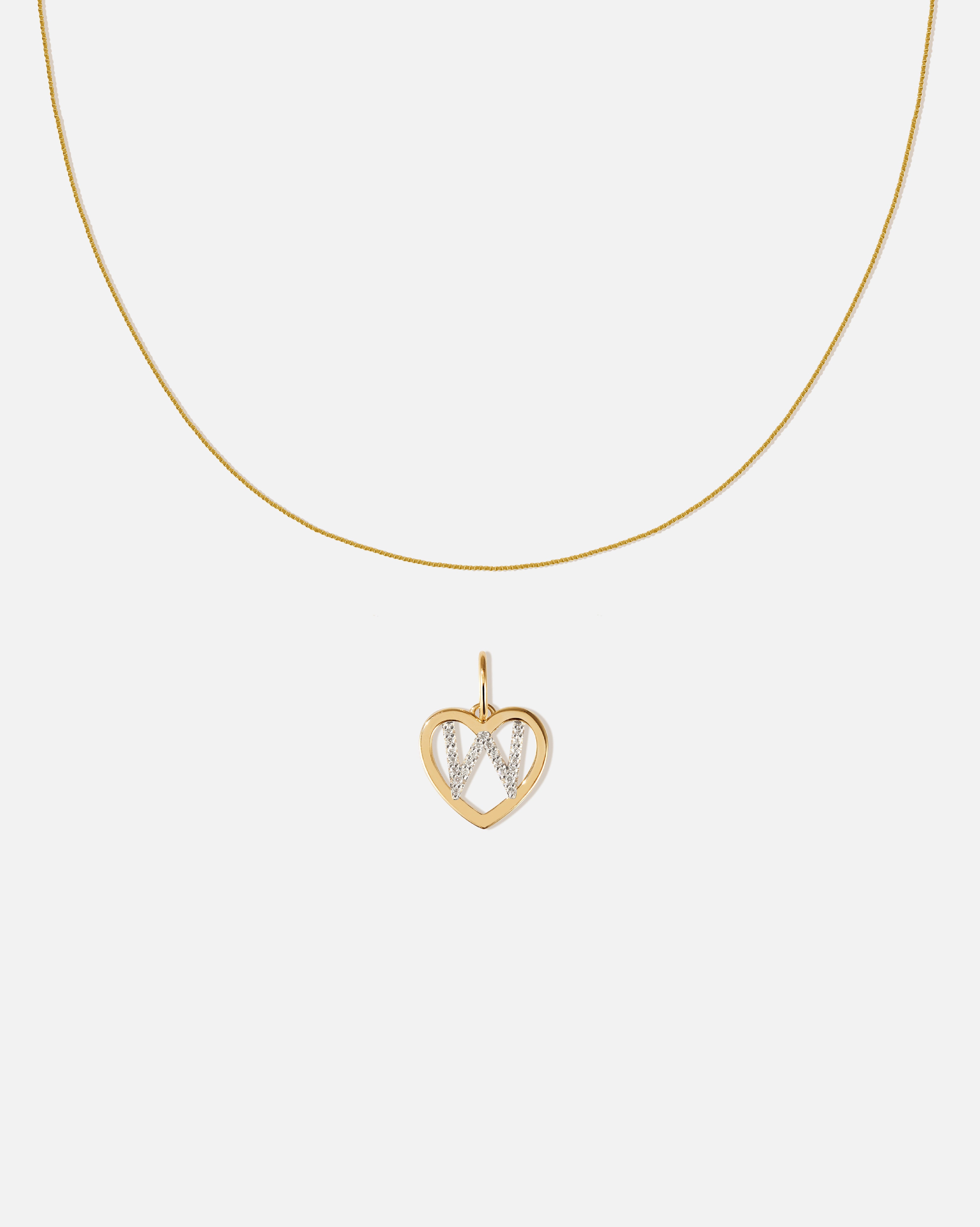 BRUNA The Label Sets W / 14k Massivgold / Laborgezüchtete Diamanten Amour Letter Pendant Set