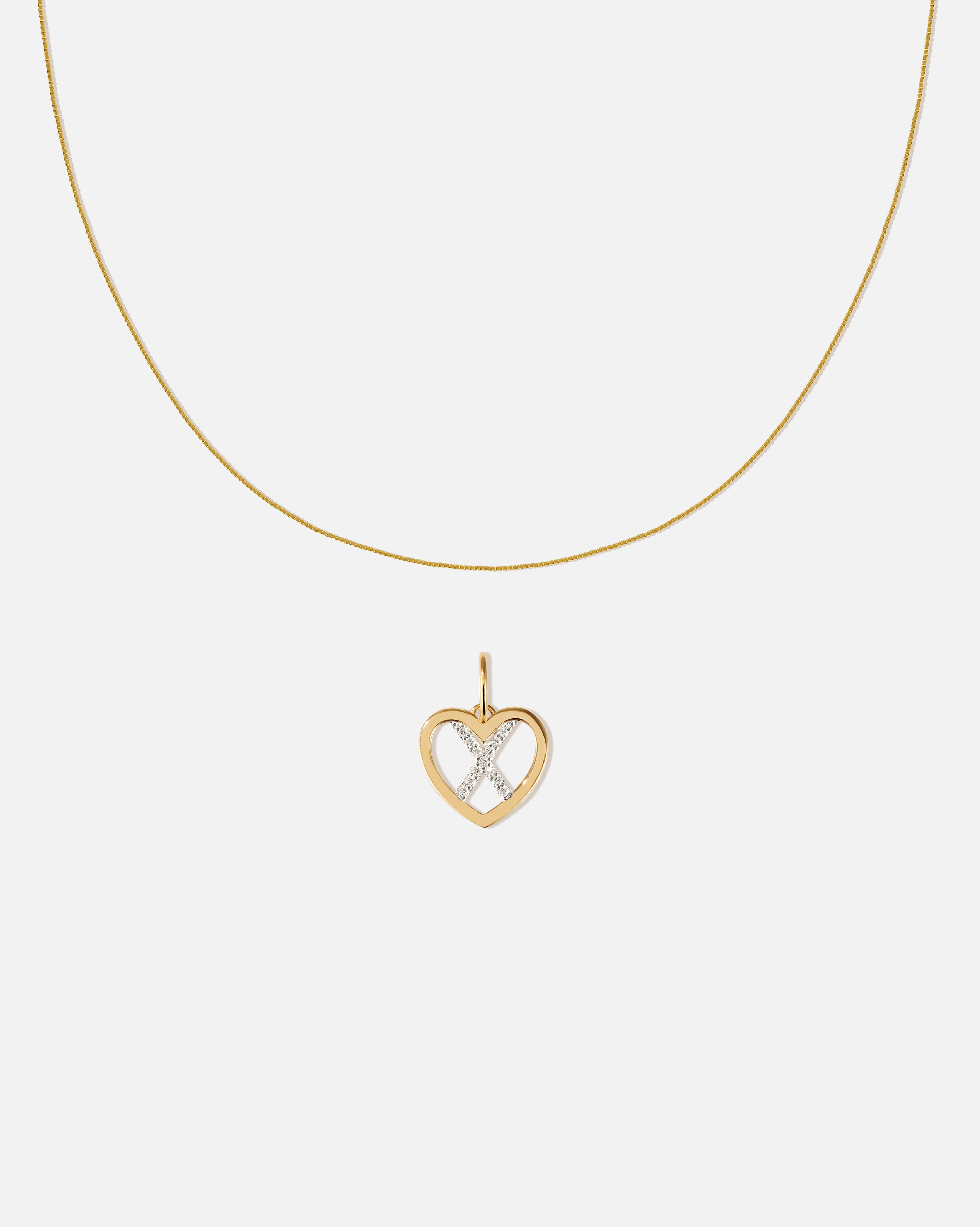 BRUNA The Label Sets X / 14k Massivgold / Laborgezüchtete Diamanten Amour Letter Pendant Set