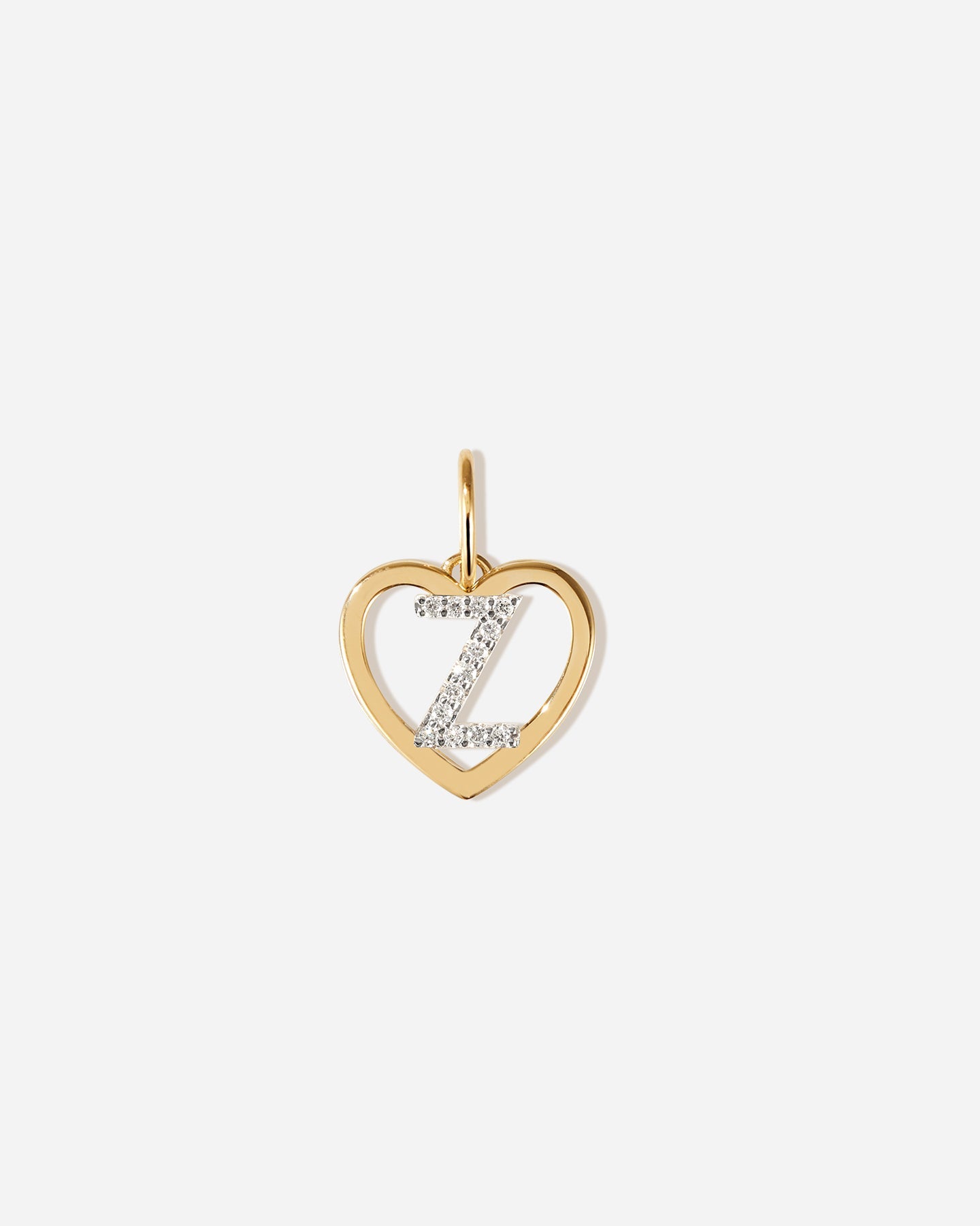 BRUNA The Label Charm Z / 14k Massivgold / Laborgezüchtete Diamanten Amour Letter Charm