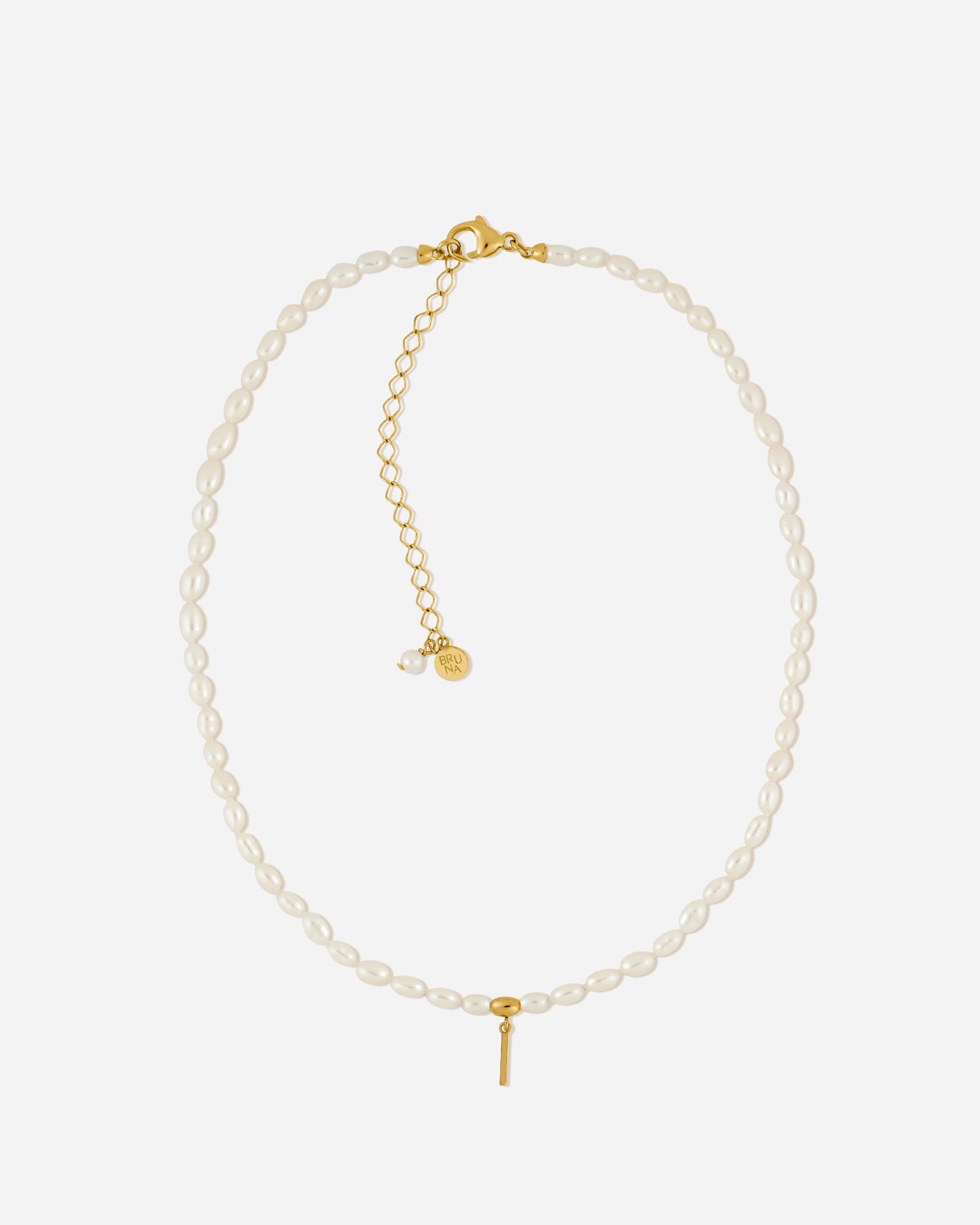 BRUNA The Label Necklace Antibes Letter Choker