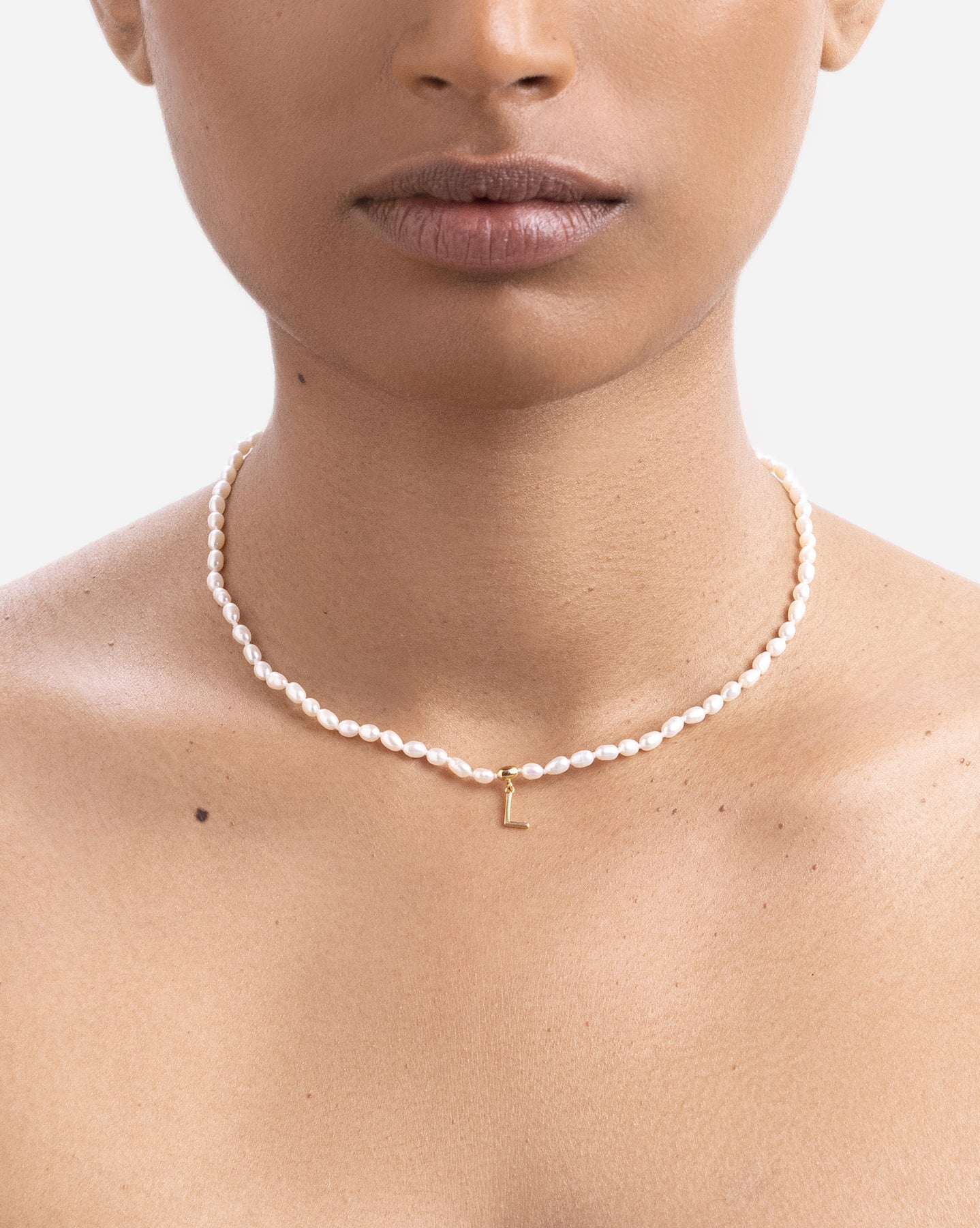 BRUNA The Label Necklace Antibes Letter Choker