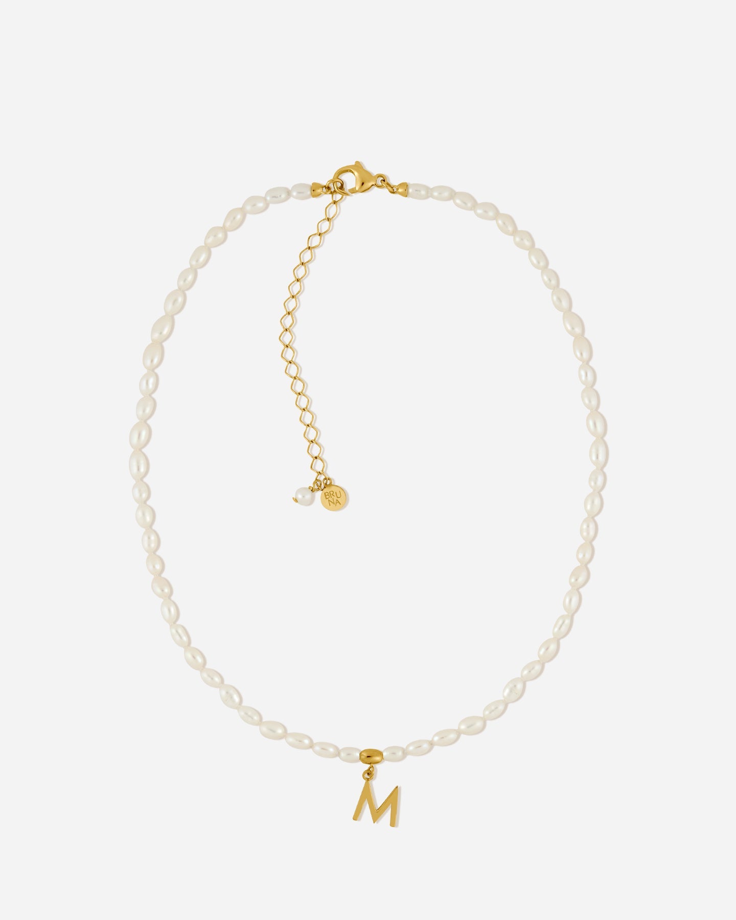 BRUNA The Label Necklace Antibes Letter Choker